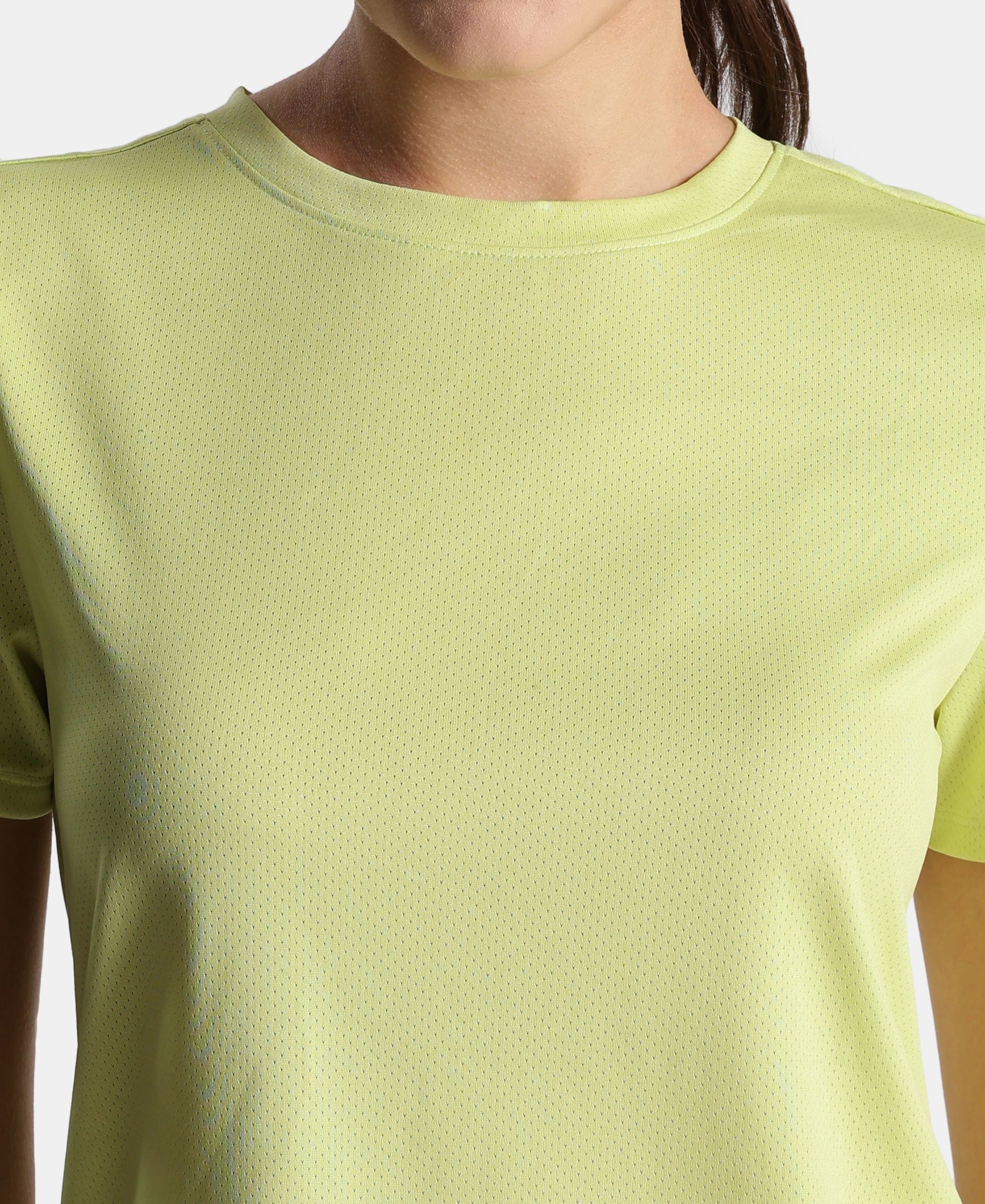 Microfiber Fabric Regular Fit Half Sleeve Breathable Mesh T-Shirt - Daiquiri Green - Image 8