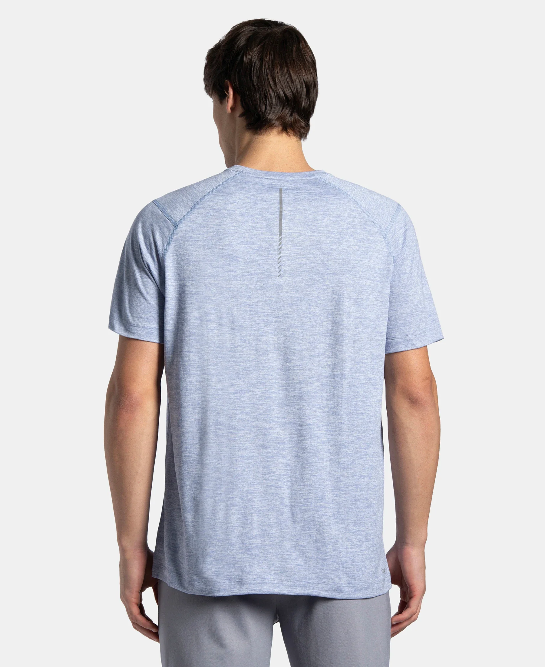 Microfiber Fabric Round Neck Half Sleeve T-Shirt with StayDry Tech - Eventide Zebra - Image 3