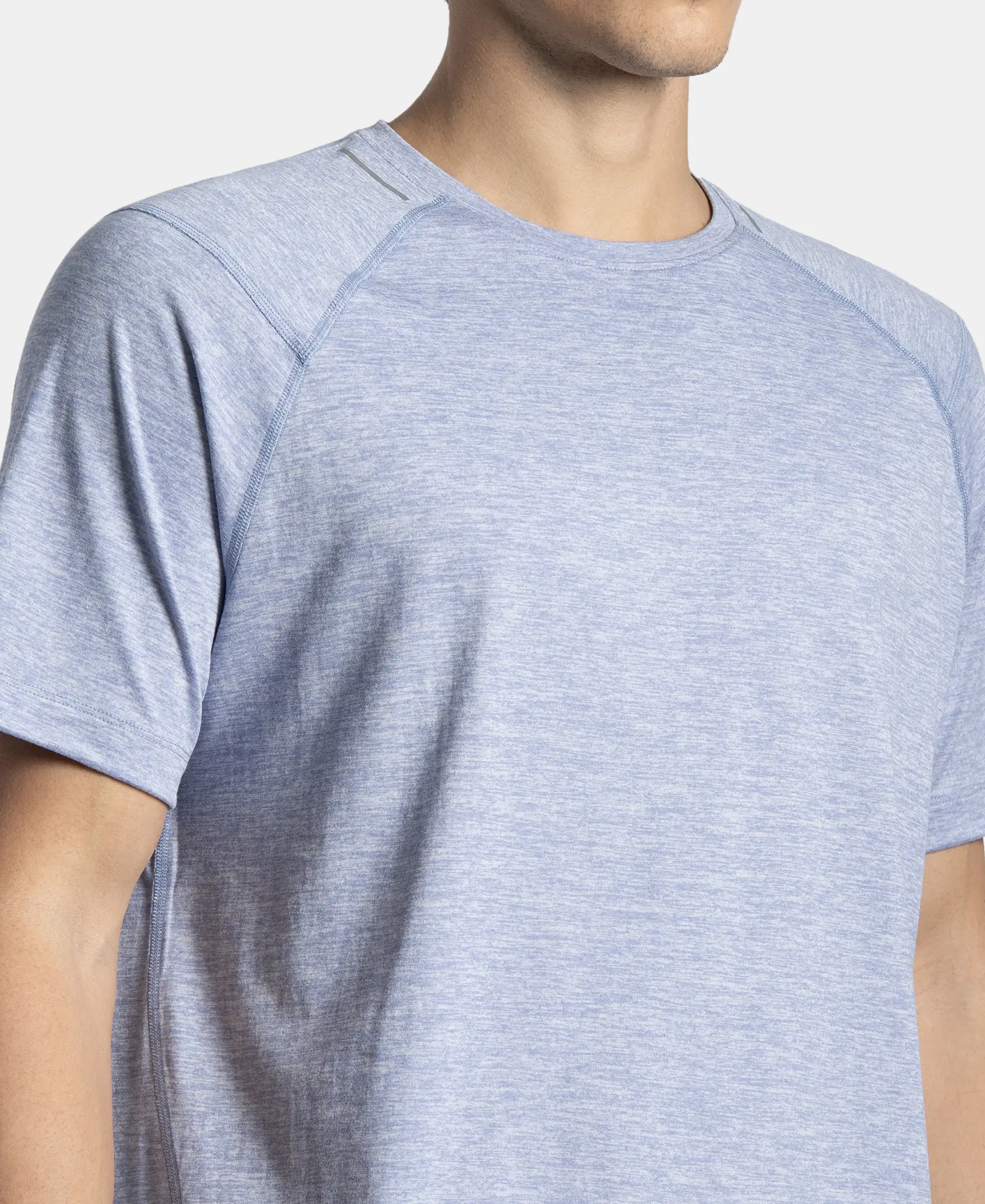 Microfiber Fabric Round Neck Half Sleeve T-Shirt with StayDry Tech - Eventide Zebra - Image 7
