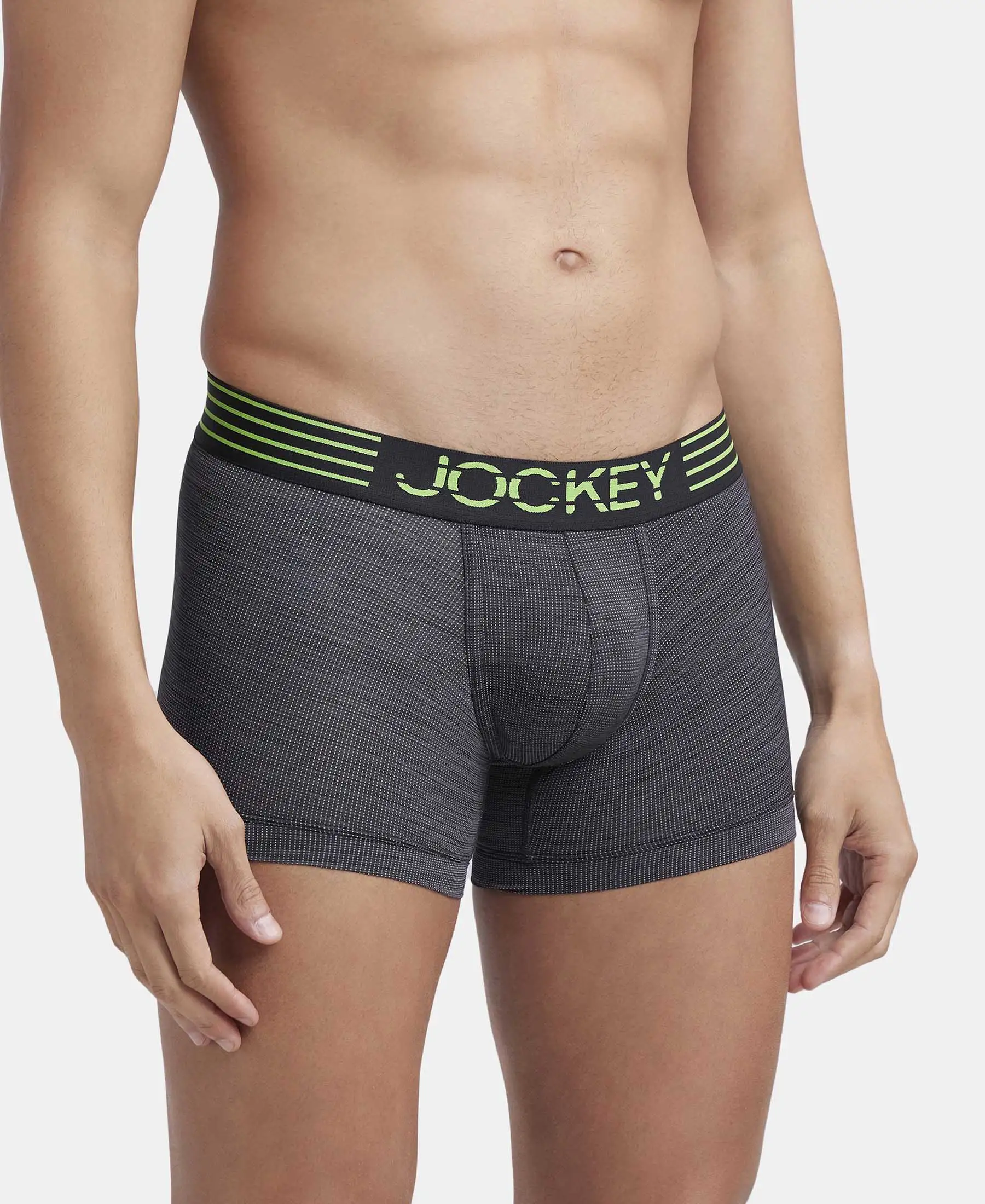 Microfiber Mesh Elastane Stretch Performance Trunk with StayDry Technology - Black - Image 2