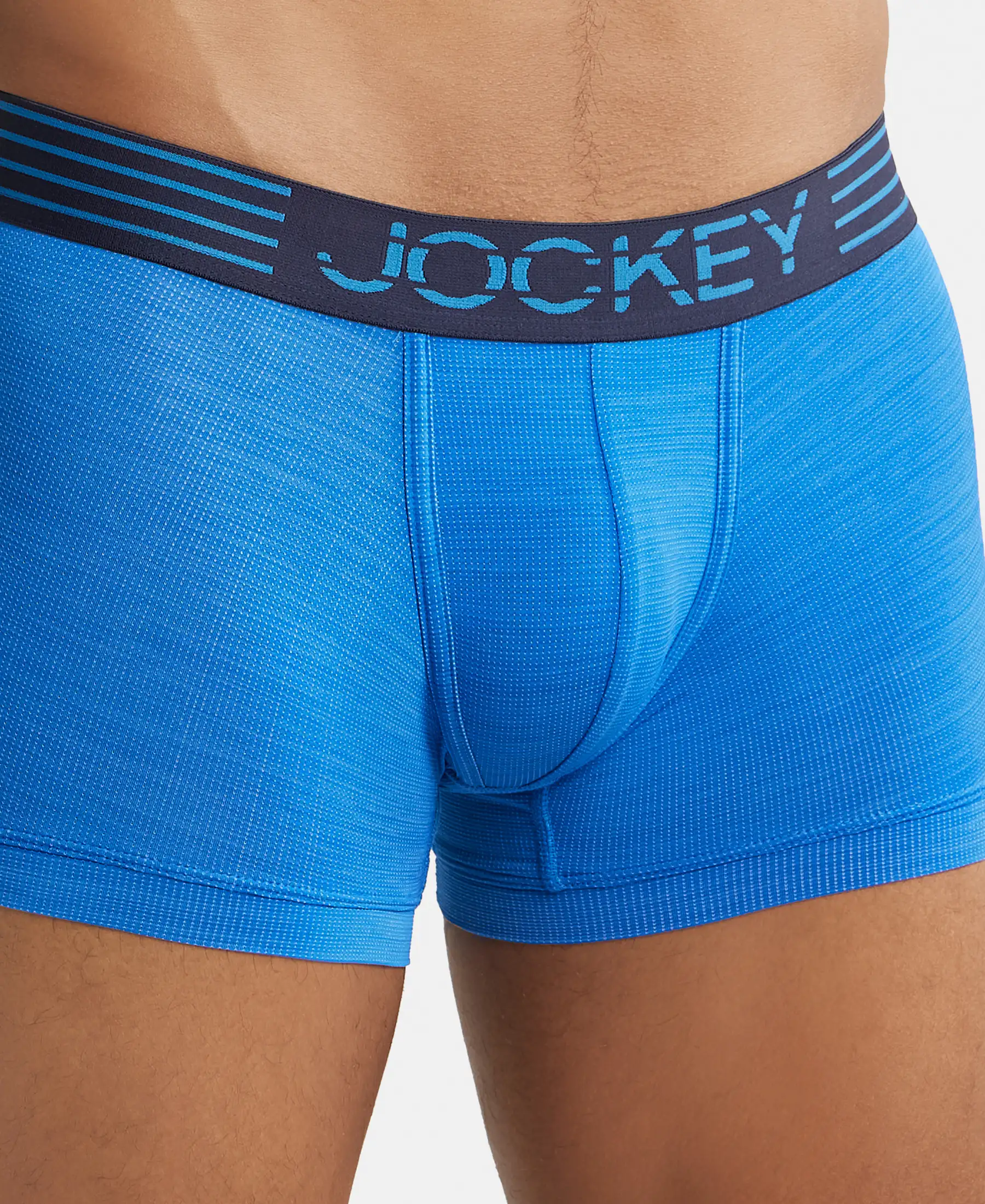 Microfiber Mesh Elastane Stretch Performance Trunk with StayDry Technology - Move Blue - Image 6