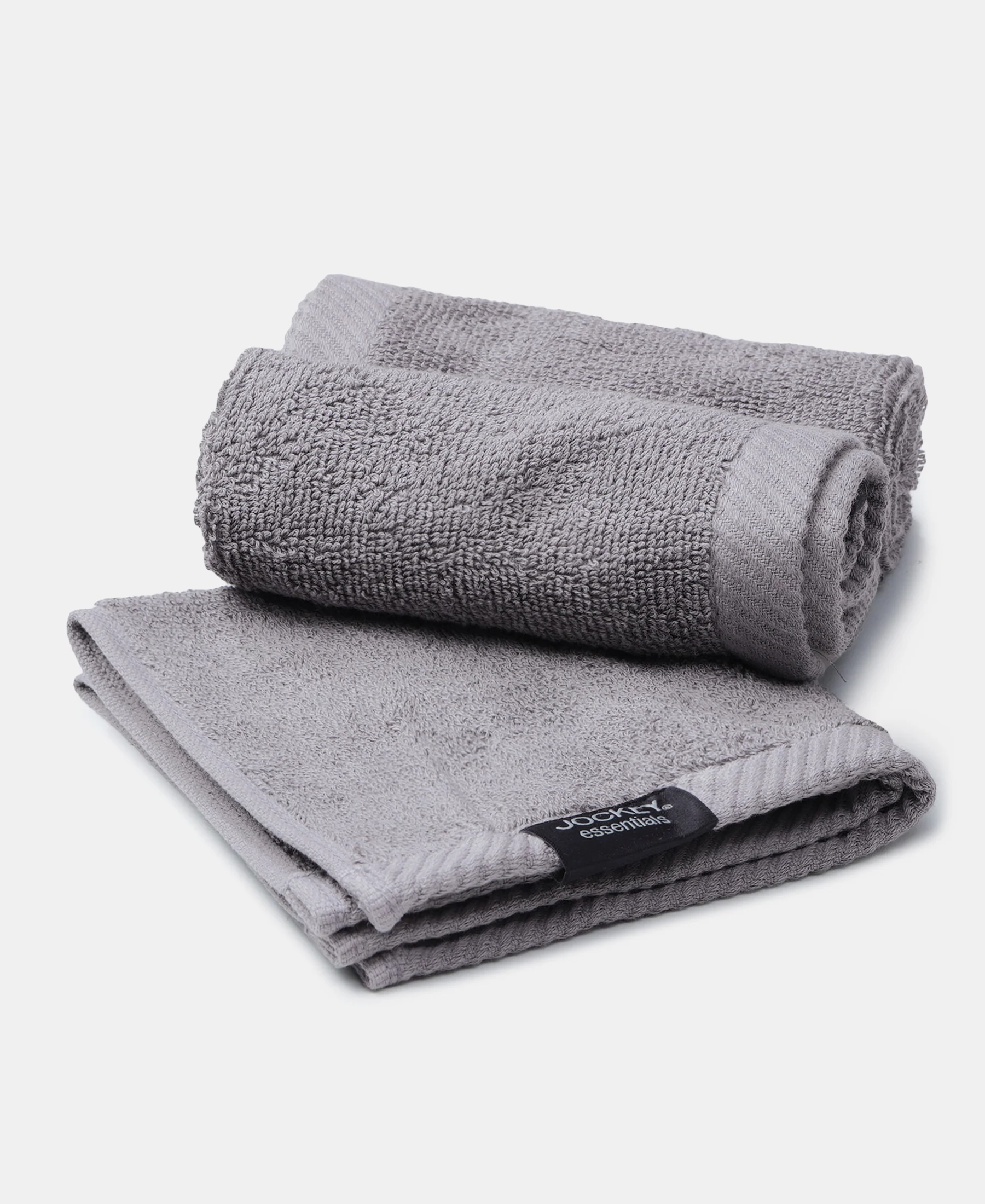 Pack of 6 Cotton Terry Ultrasoft and Durable Solid Face Towel - Grey & Burgundy - Image 7
