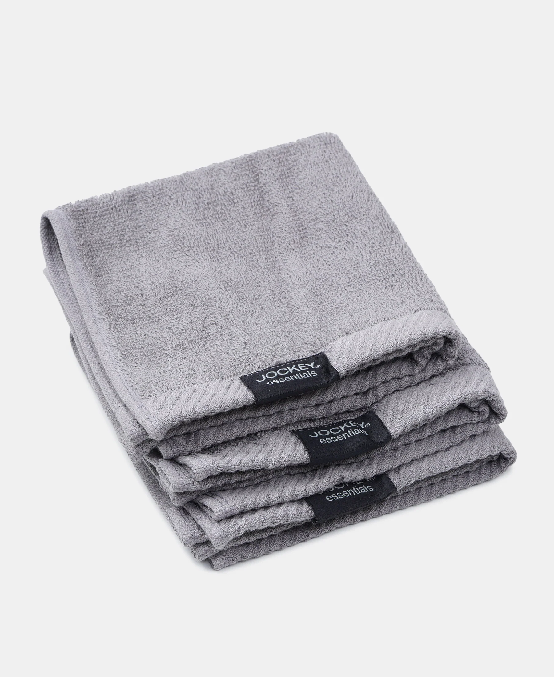 Pack of 6 Cotton Terry Ultrasoft and Durable Solid Face Towel - Grey & Camel - Image 4