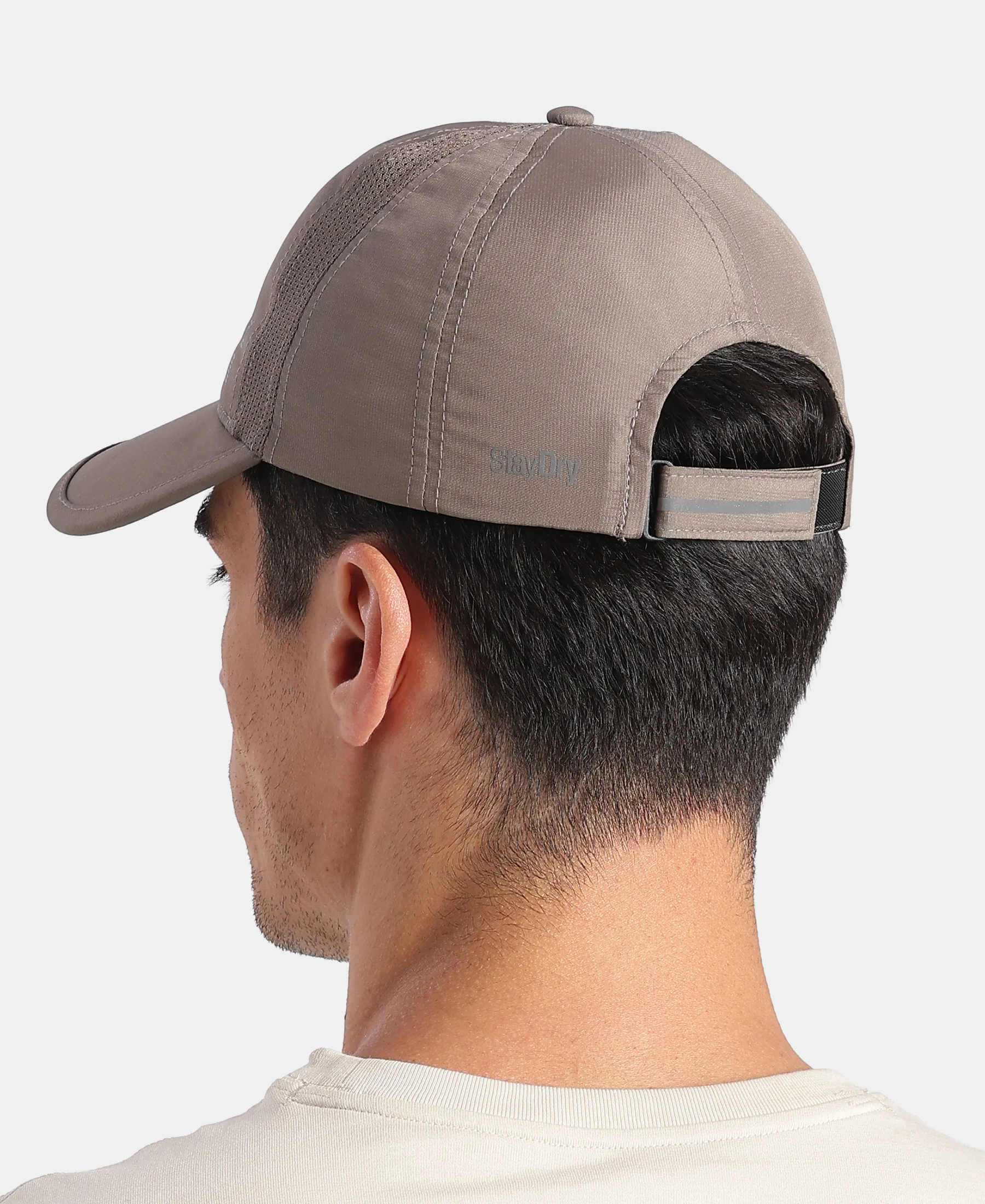 Polyester Printed Cap with Adjustable Back Closure and StayDry Technology - Dark Khaki - Image 6