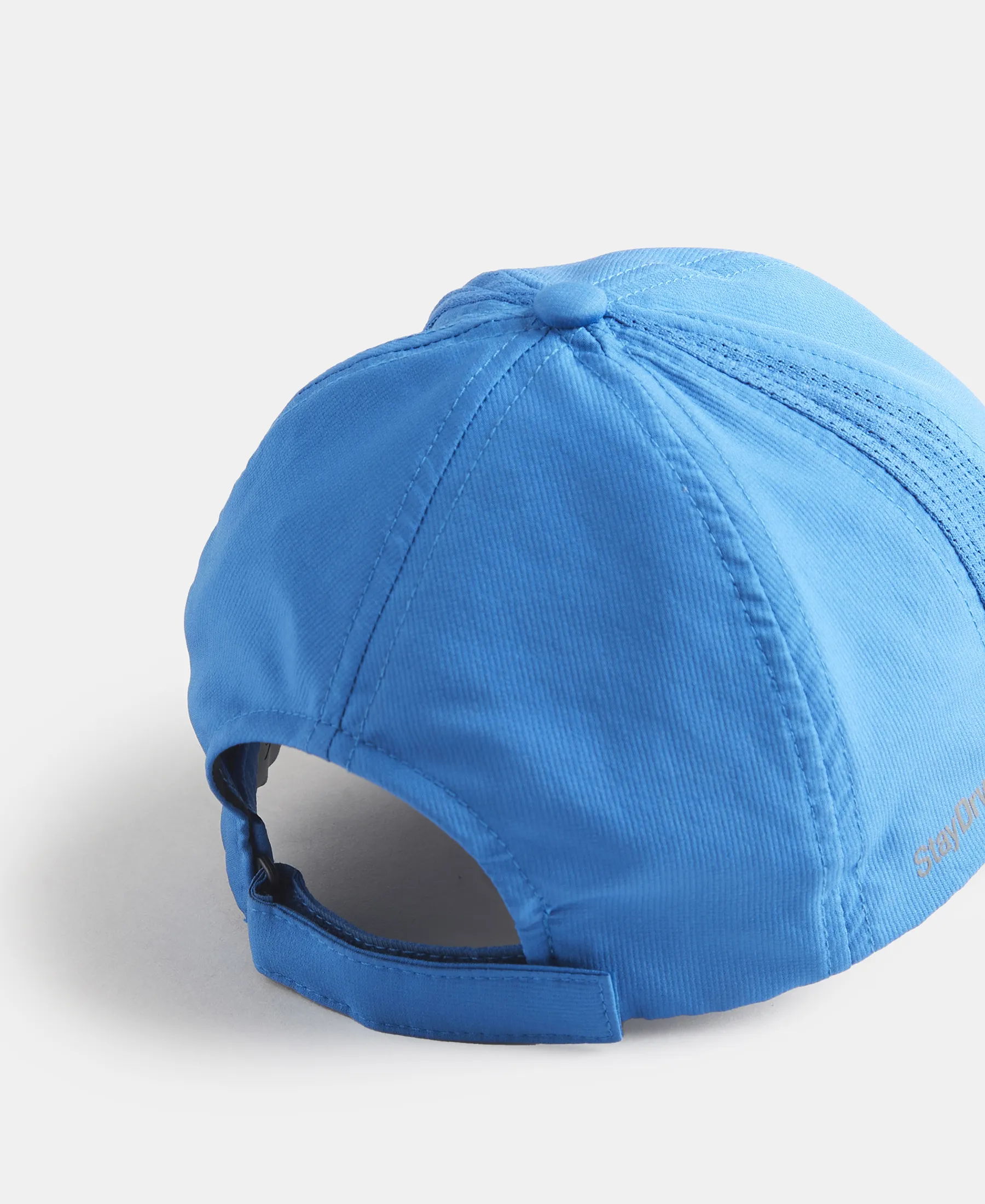 Polyester Solid Cap with Adjustable Back Closure and StayDry Technology - Move Blue - Image 3