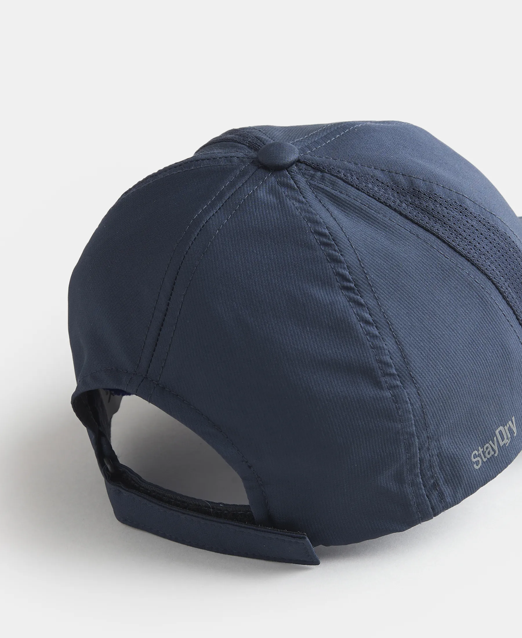 Polyester Solid Cap with Adjustable Back Closure and StayDry Technology - Navy - Image 3