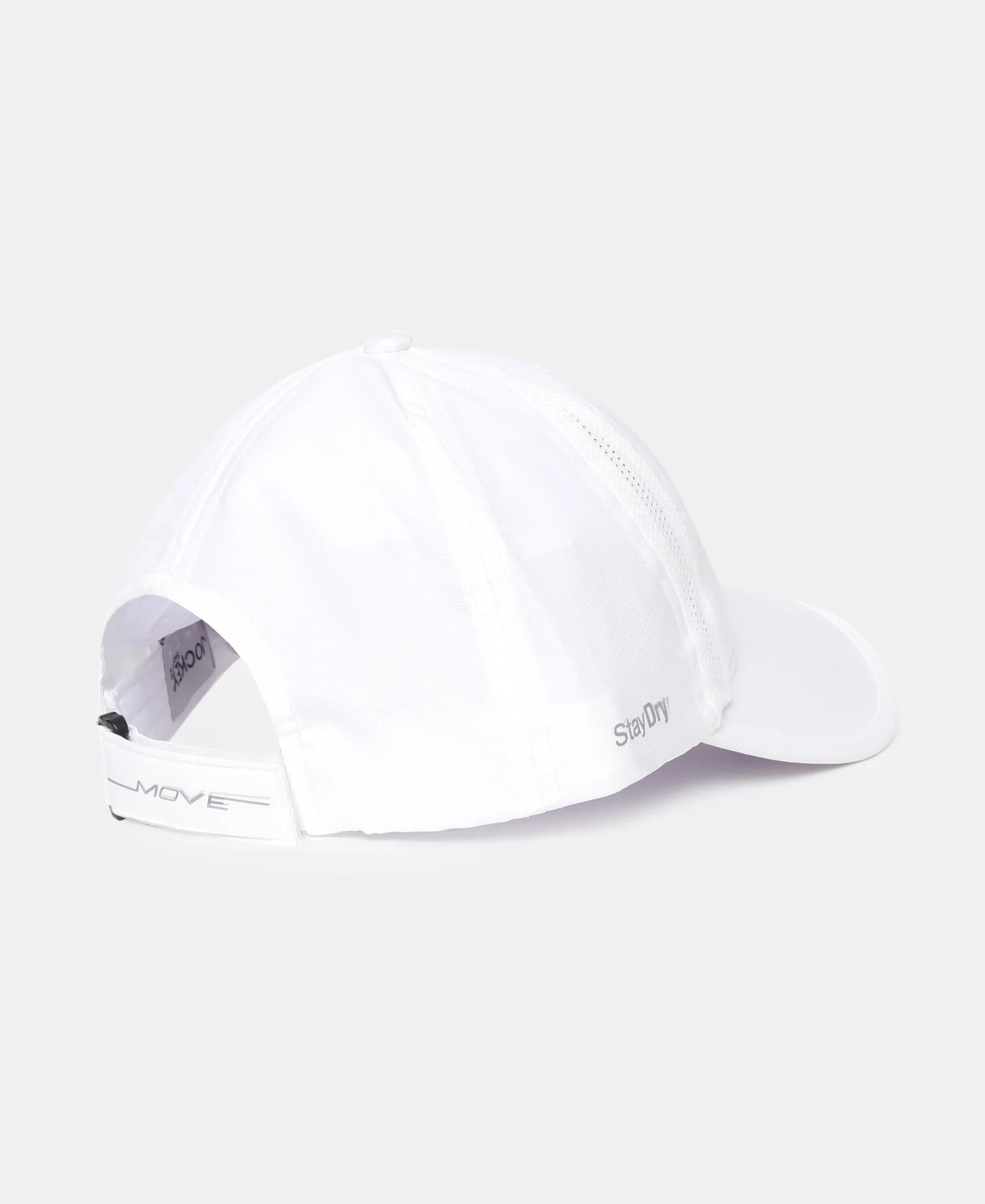 Polyester Solid Cap with Adjustable Back Closure and StayDry Technology - White - Image 3