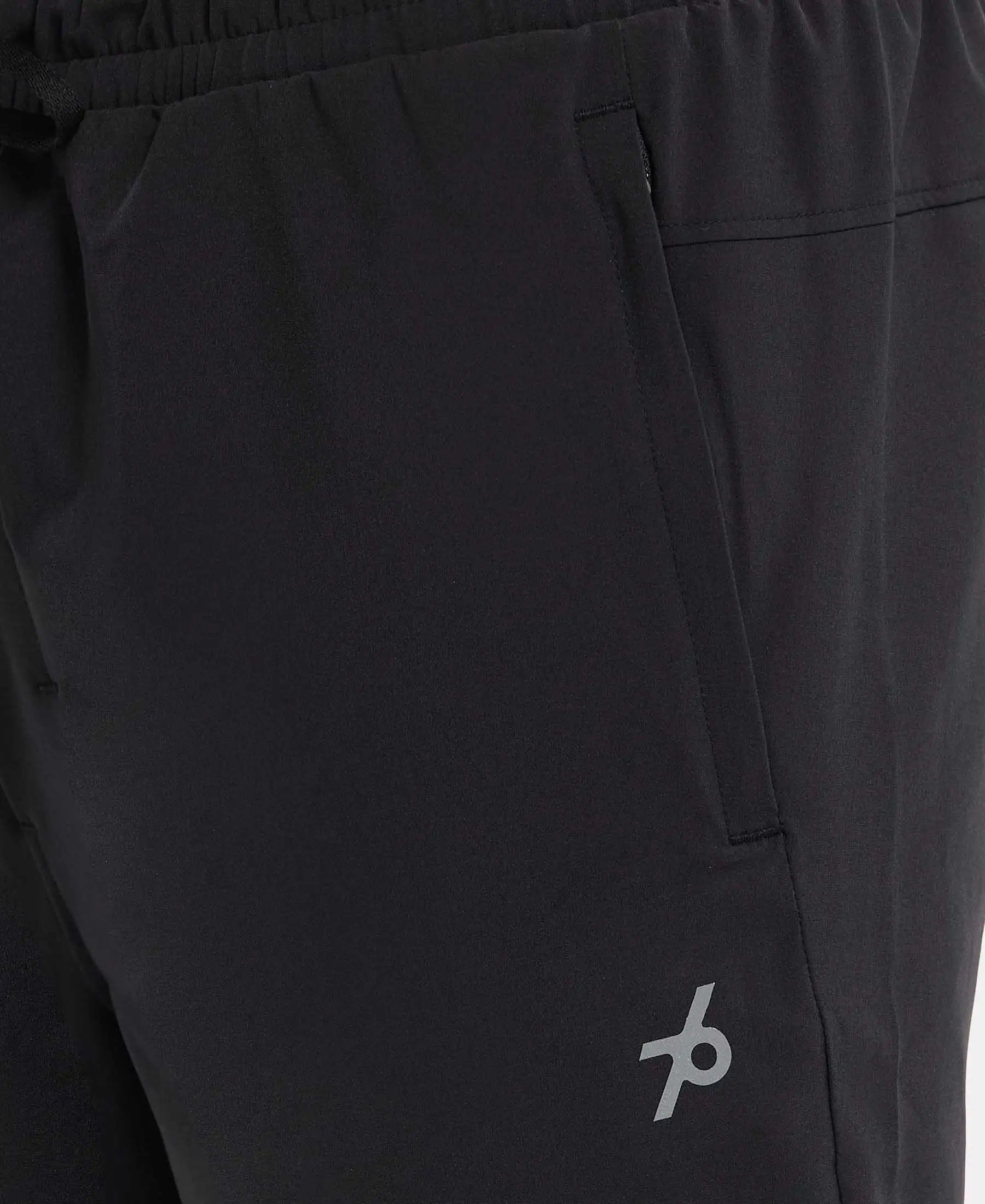Recycled Microfiber Elastane Stretch Trackpant with Zipper Pockets and StayFresh Treatment - Black - Image 7