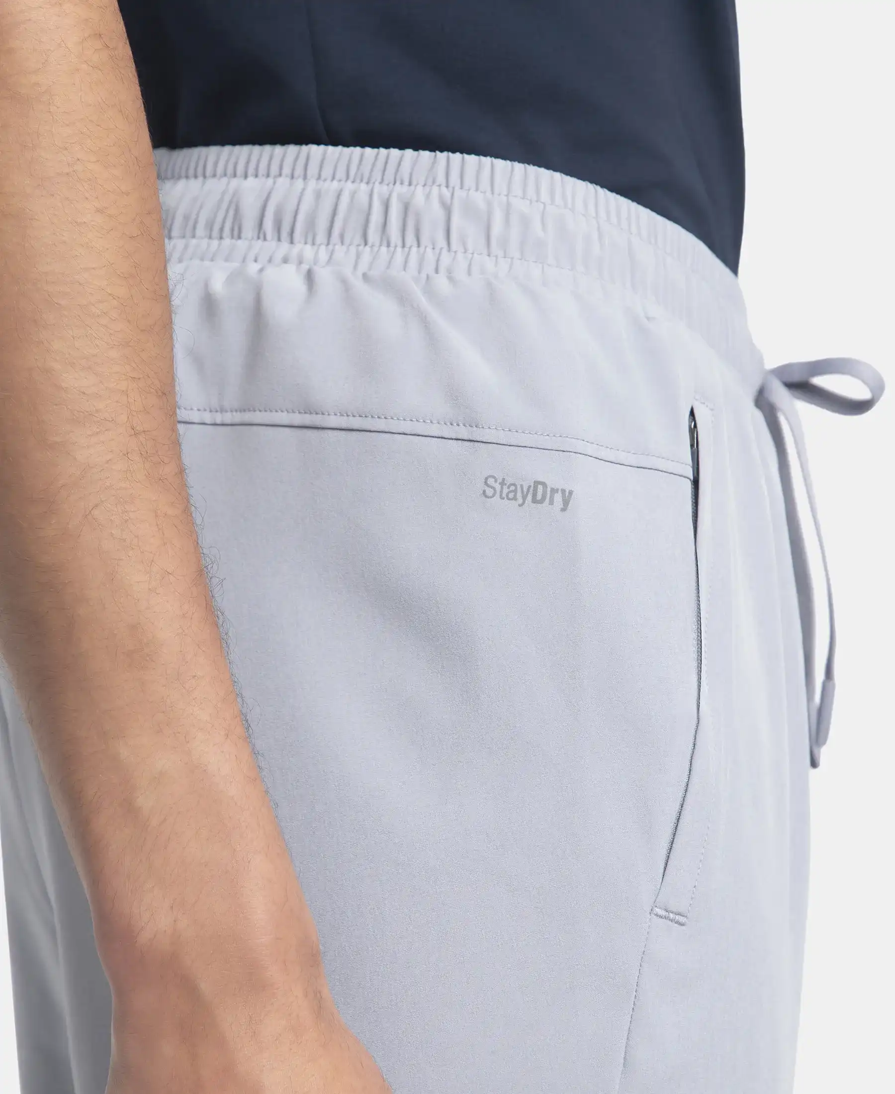 Recycled Microfiber Elastane Stretch Trackpant with Zipper Pockets and StayFresh Treatment - CP Grey - Image 9