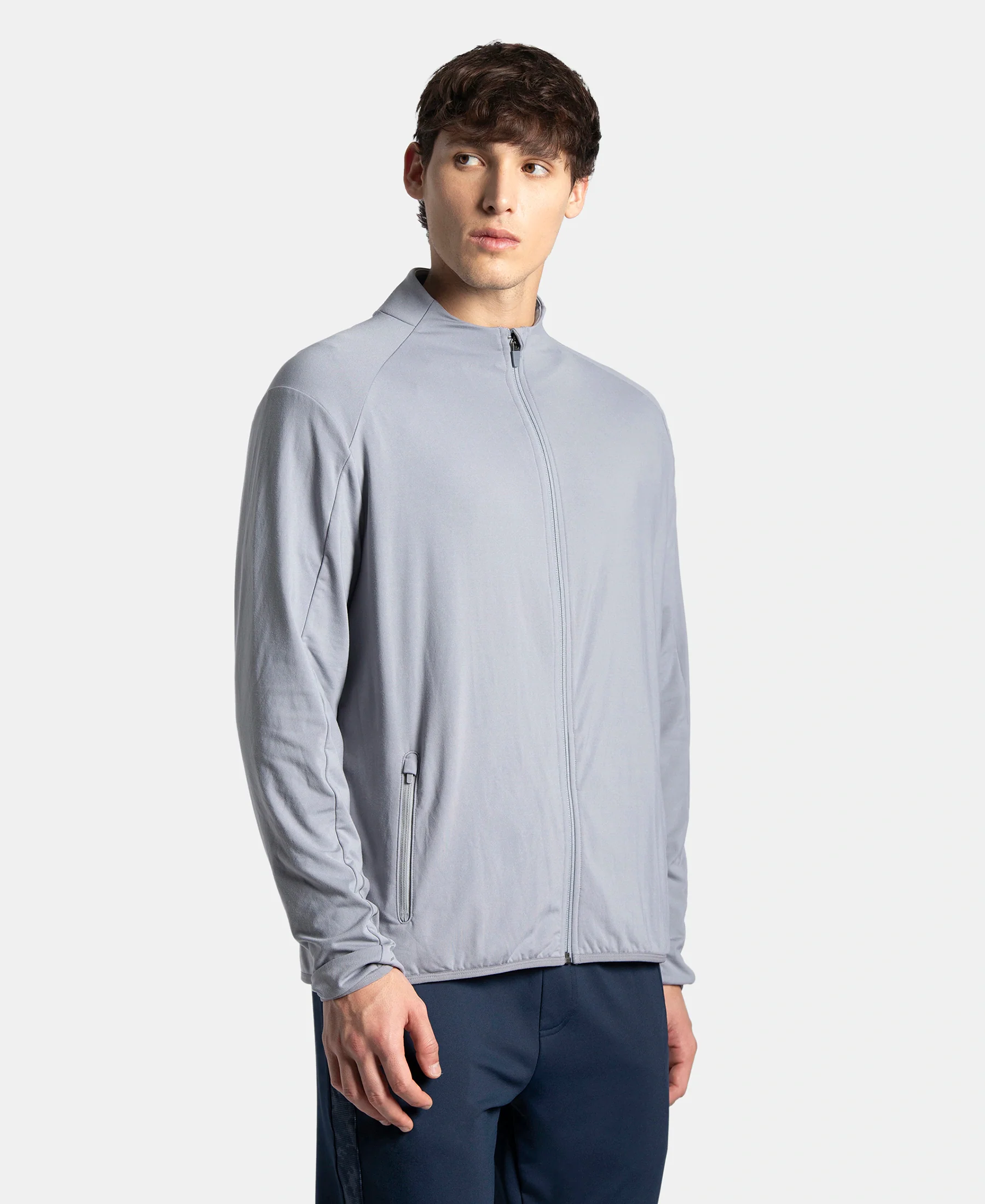 Soft Touch Microfiber Elastane Stretch Jacket with Thumbhole Styling - Weathervane - Image 2