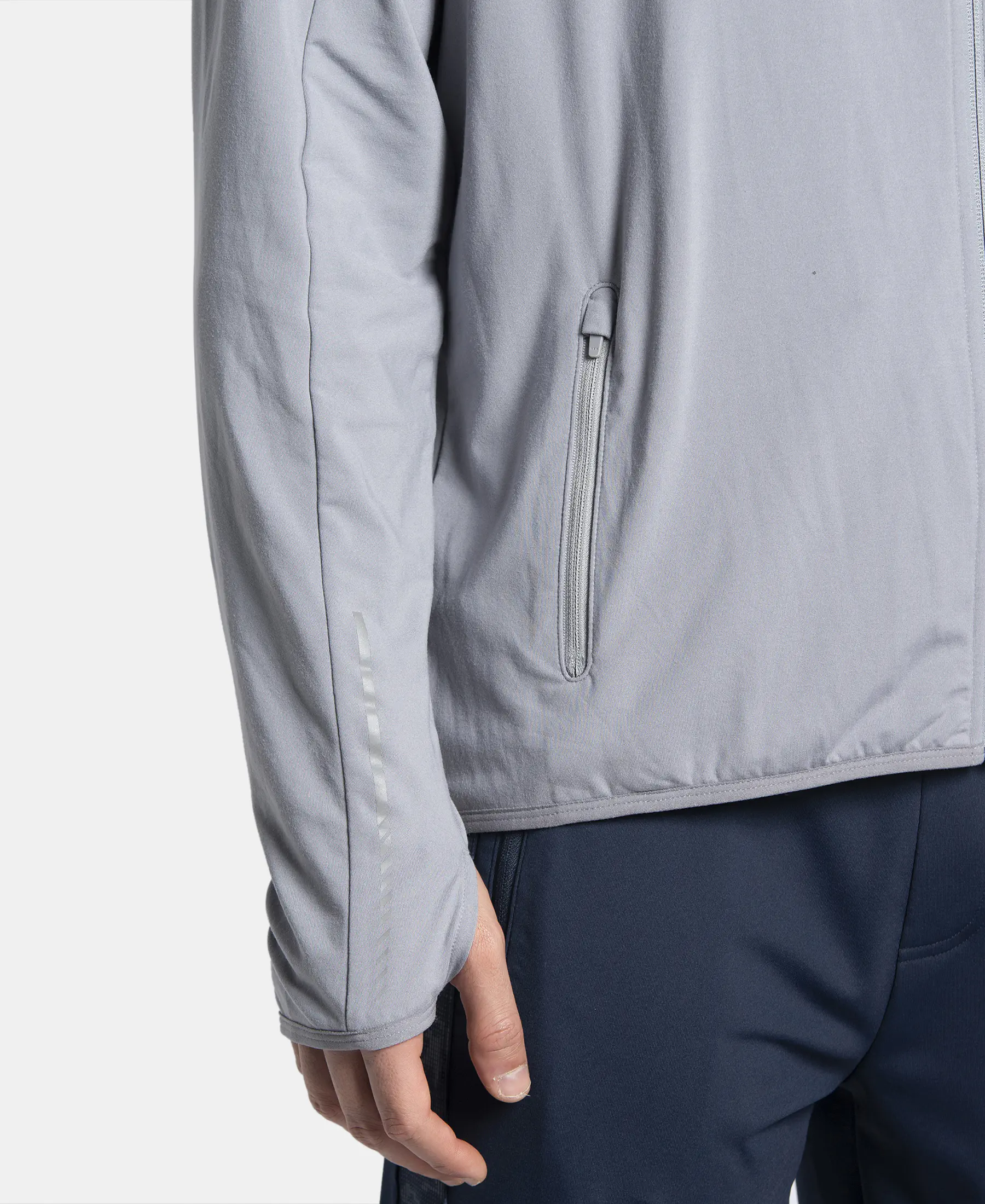 Soft Touch Microfiber Elastane Stretch Jacket with Thumbhole Styling - Weathervane - Image 9