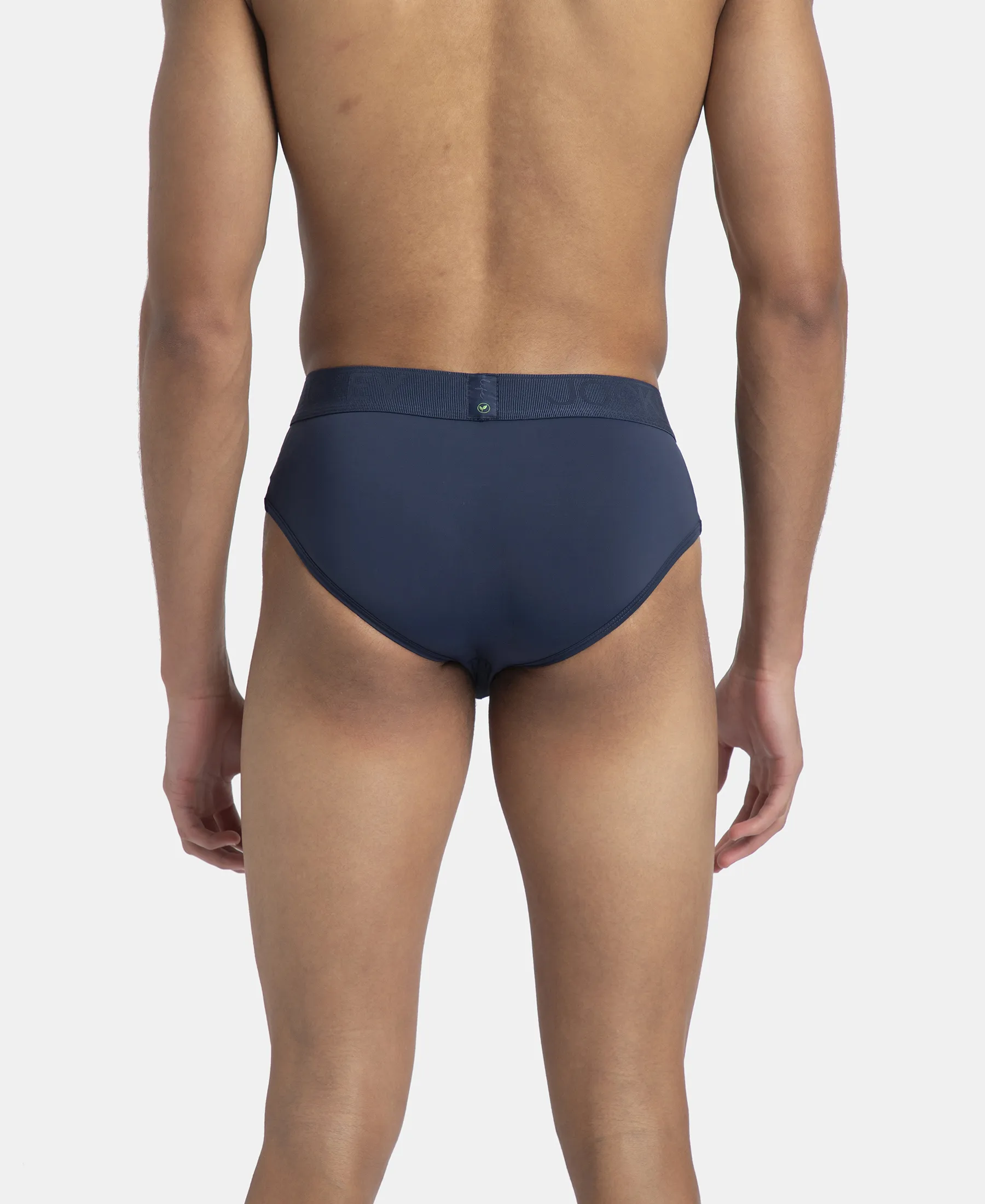 Soft Touch Recycled Microfiber Elastane Stretch Brief with Ultrasoft Waistband - Insignia Blue - Image 3