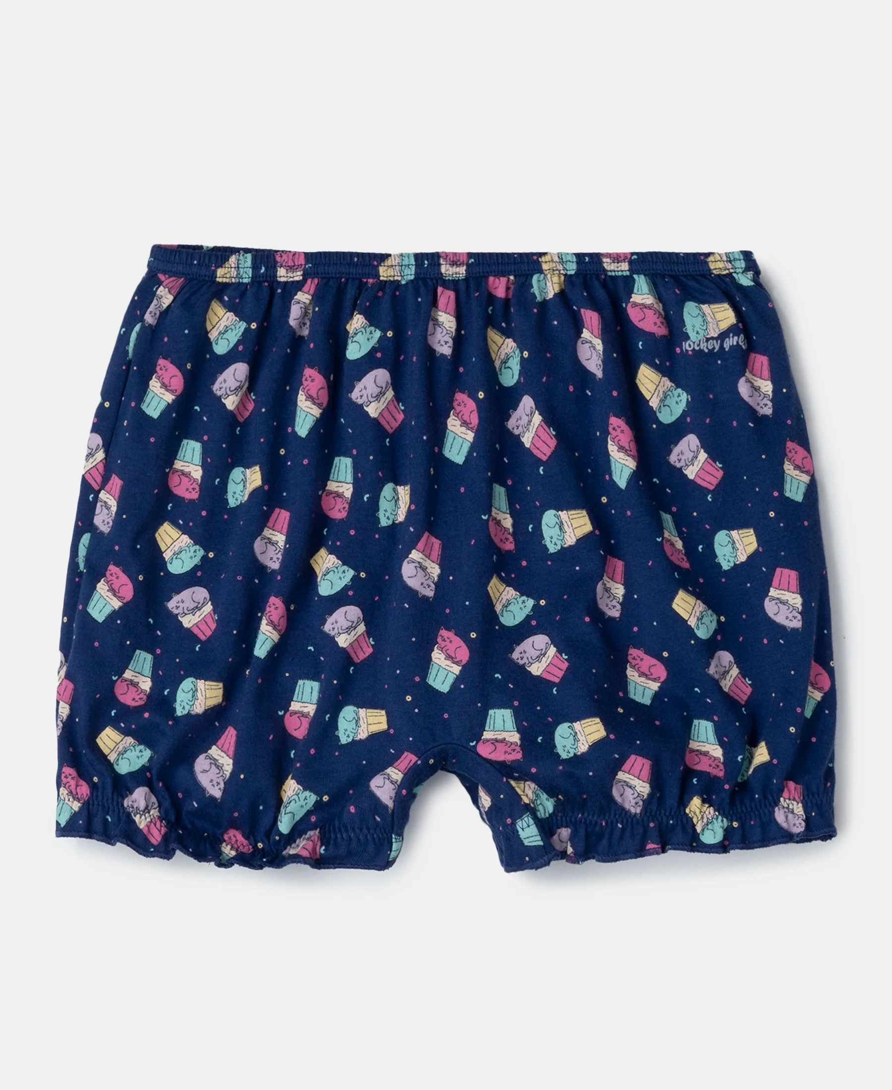Super Combed Cotton Bloomers with Ultrasoft Waistband - Blue Depths, Lavendula & Angel Blue (Pack of 3) - Image 7