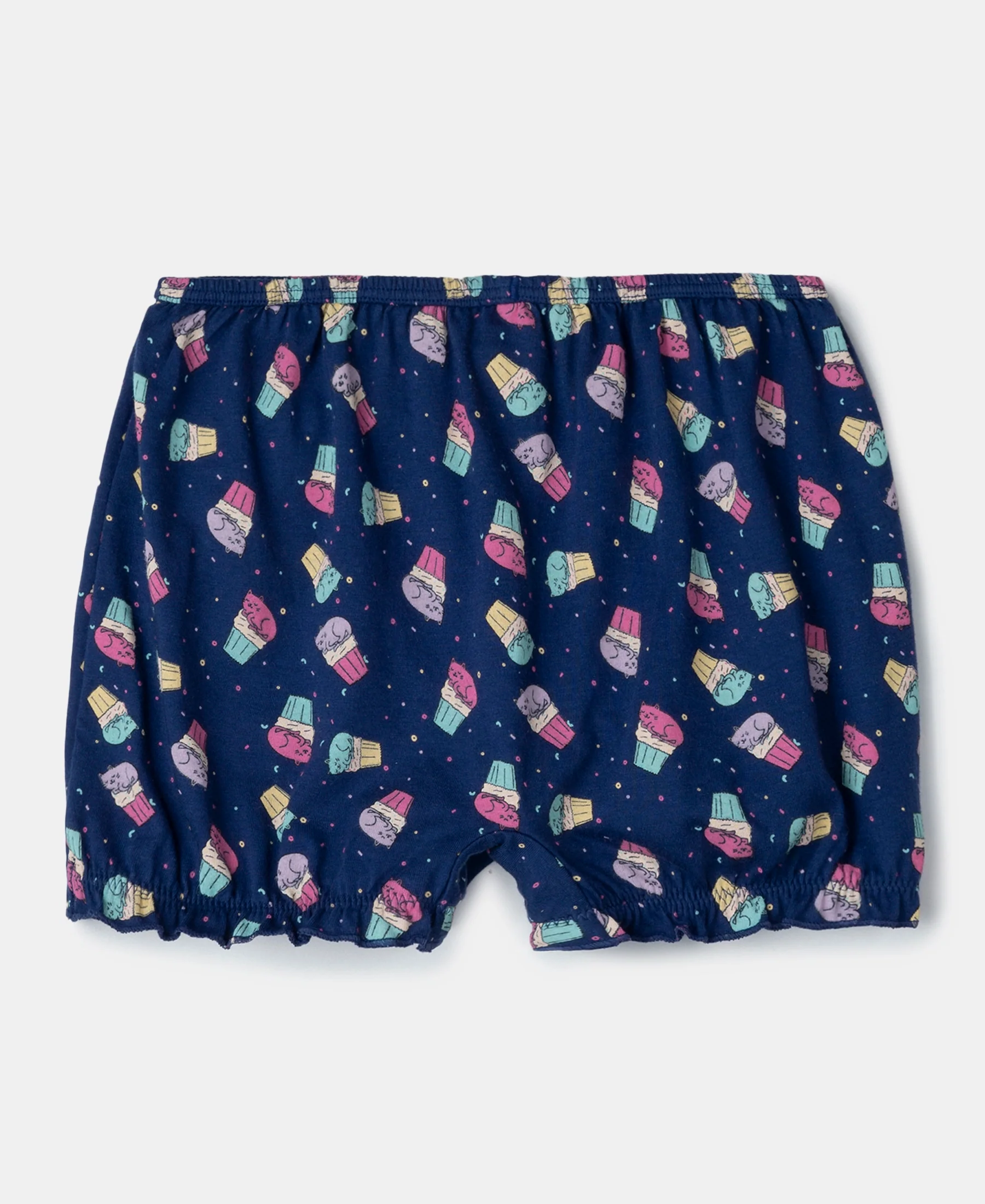 Super Combed Cotton Bloomers with Ultrasoft Waistband - Blue Depths, Lavendula & Angel Blue (Pack of 3) - Image 8