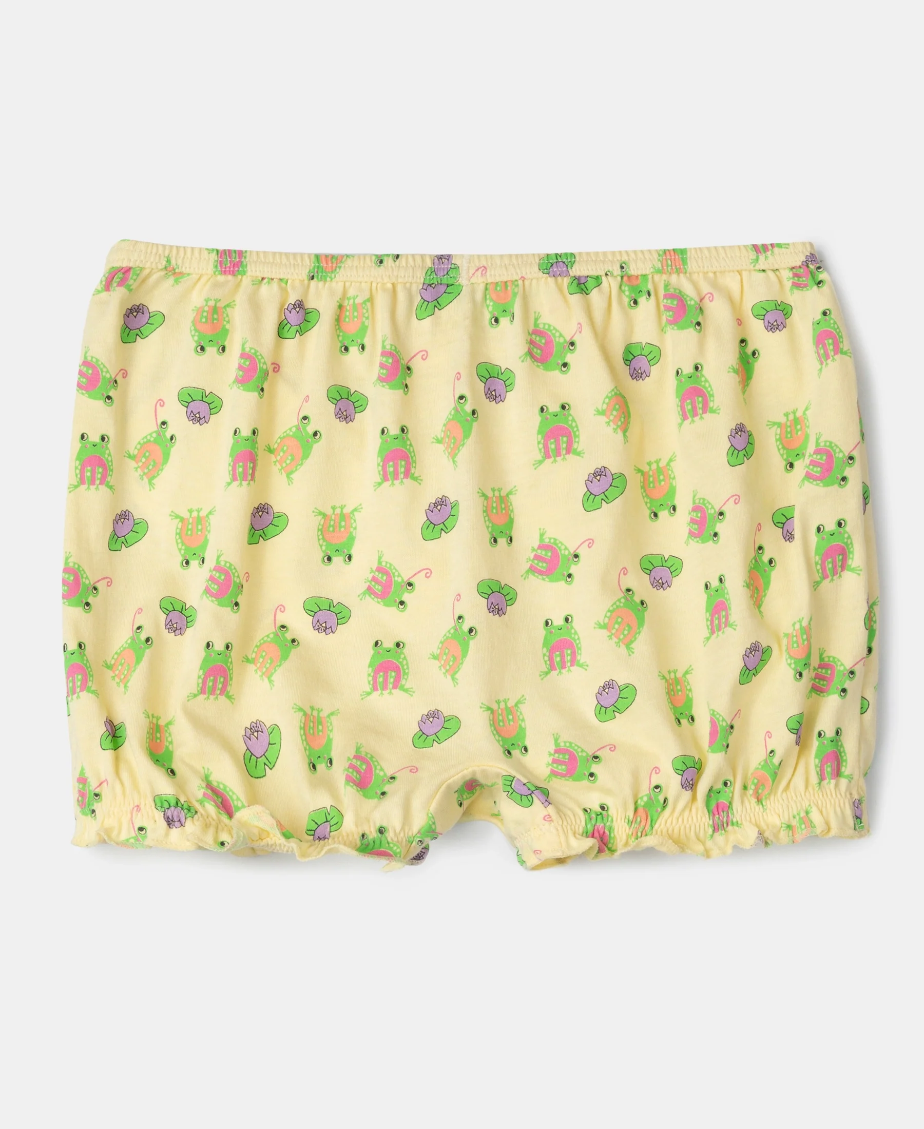 Super Combed Cotton Bloomers with Ultrasoft Waistband - Fairy Tale, Blue Depths & Lemon Meringue (Pack of 3) - Image 3