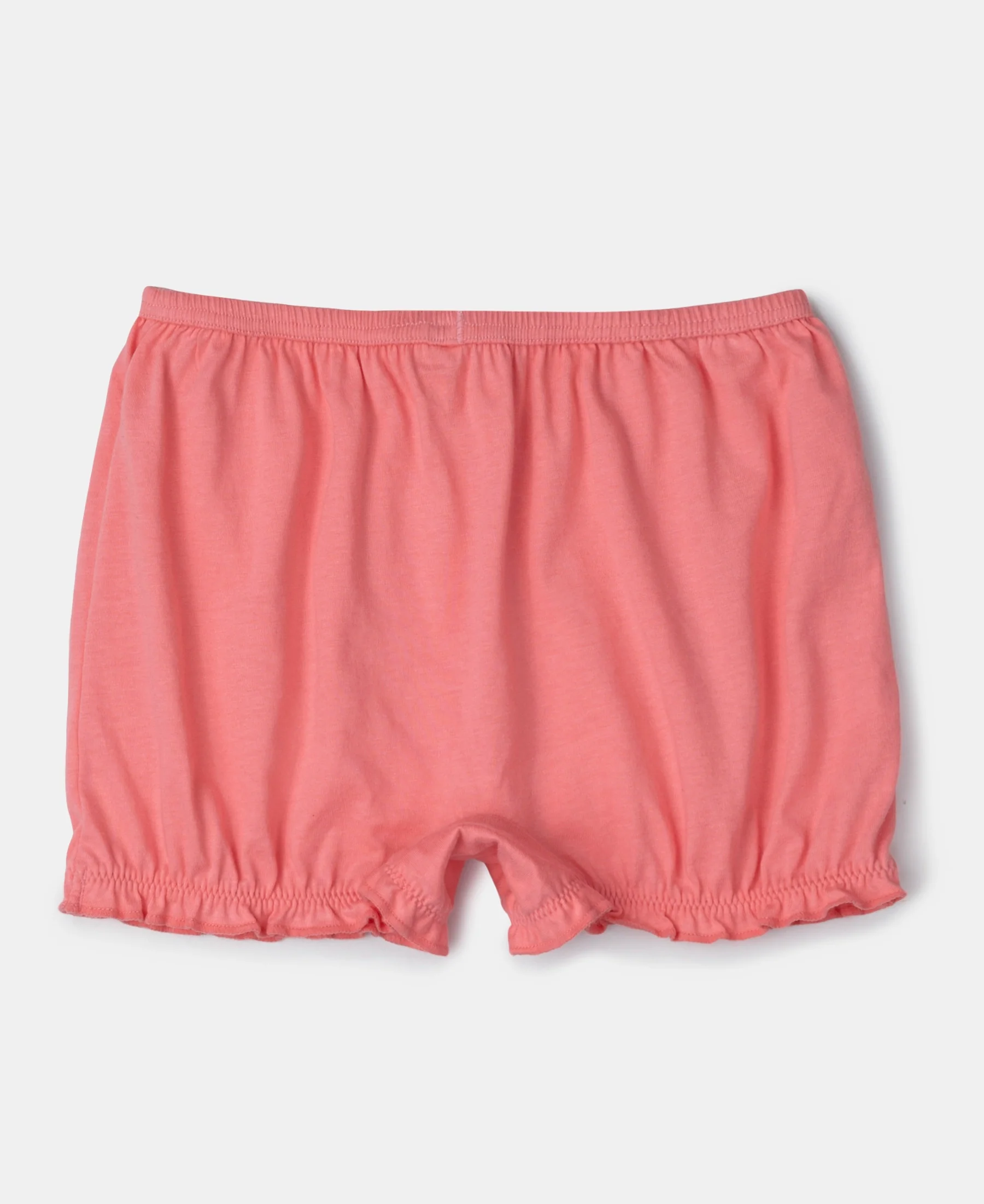 Super Combed Cotton Bloomers with Ultrasoft Waistband - Salmon Rose & Angel Blue (Pack of 2) - Image 3