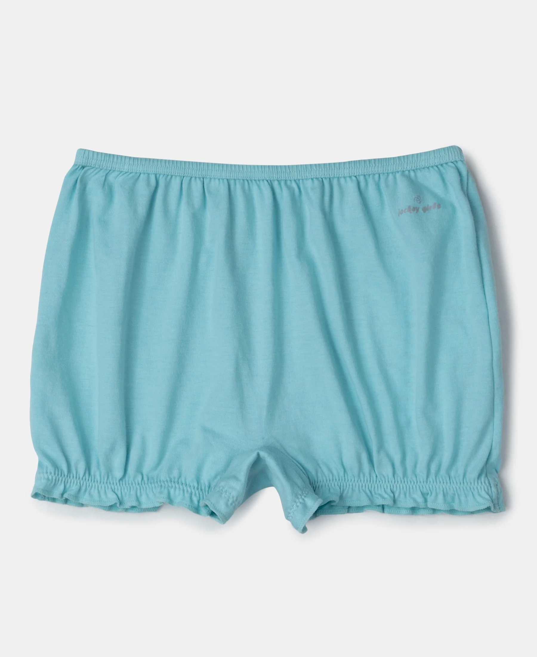 Super Combed Cotton Bloomers with Ultrasoft Waistband - Salmon Rose & Angel Blue (Pack of 2) - Image 4