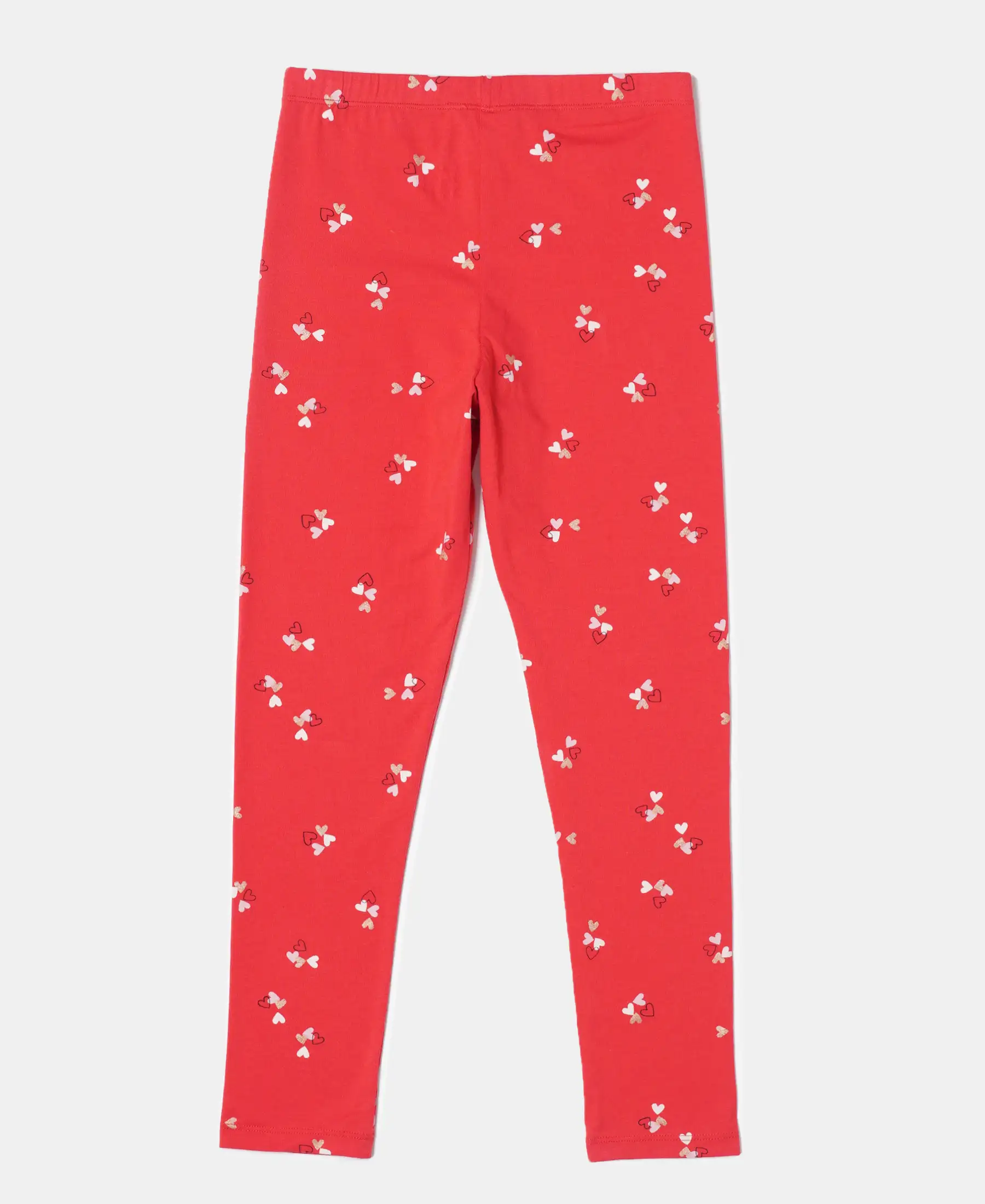 Girl's Super Combed Cotton Elastane Stretch Leggings - Assorted - Image 2