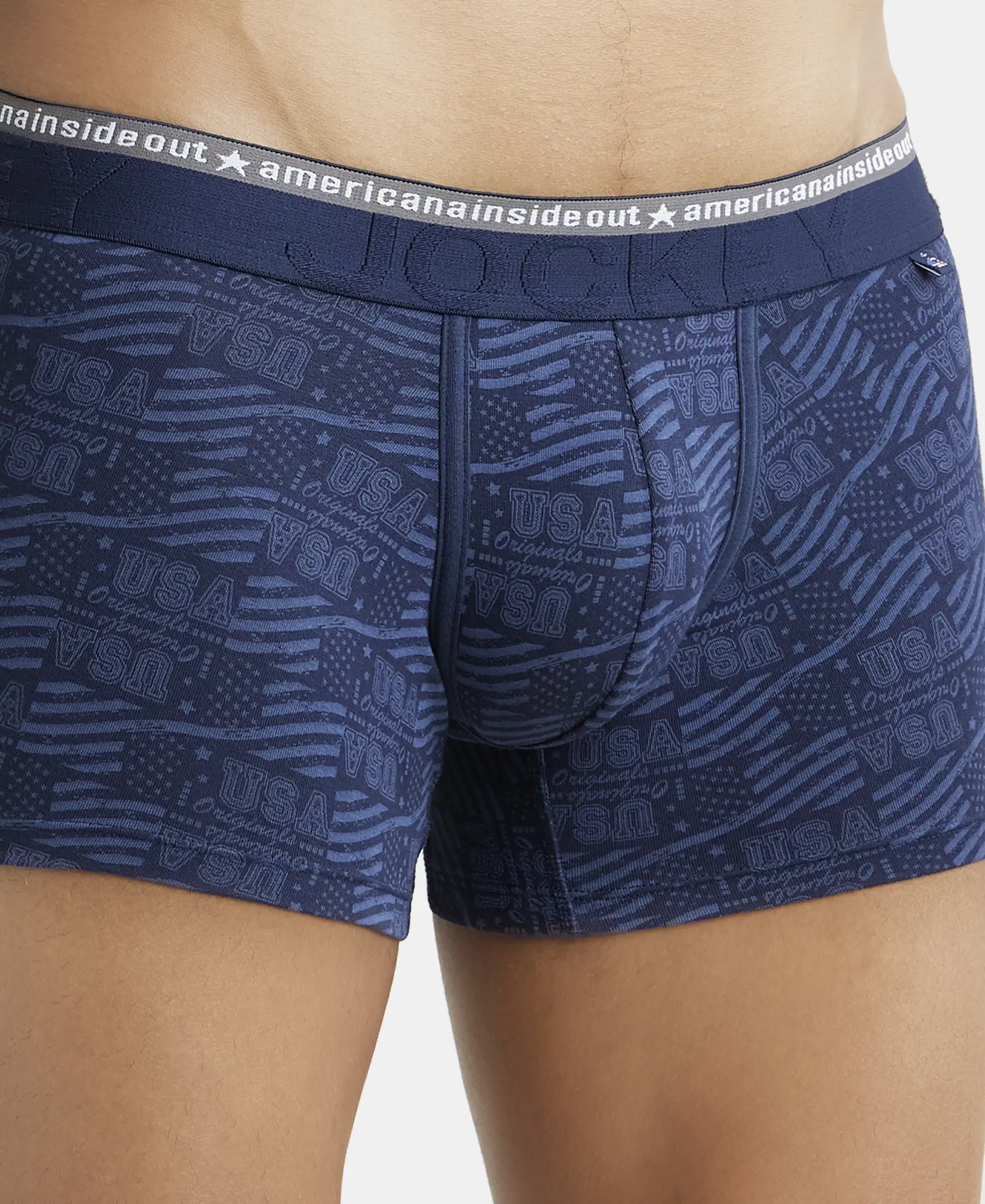 Super Combed Cotton Elastane Stretch Printed Trunk with Ultrasoft Waistband - Assorted (Pack of 2) - Image 11