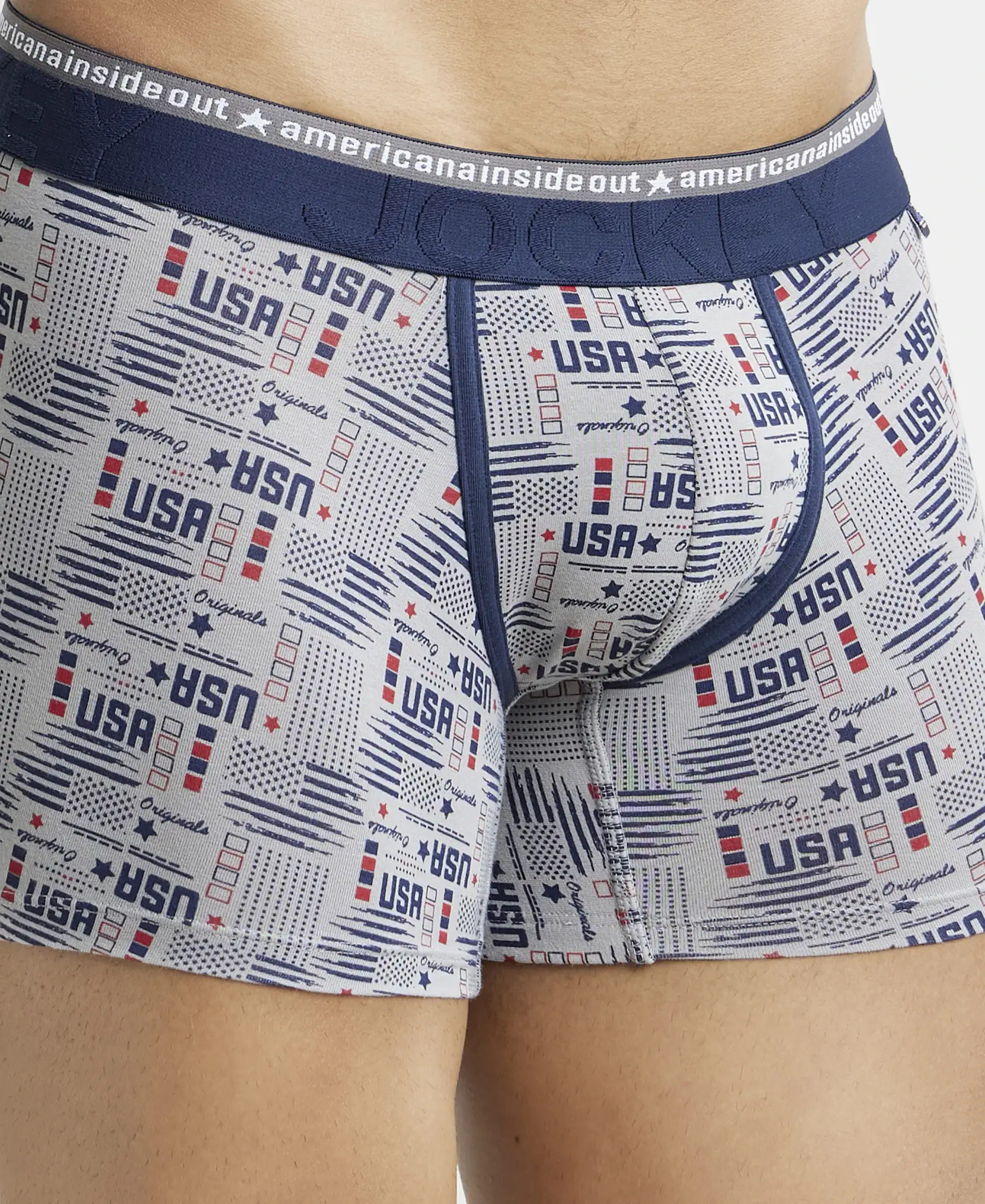 Super Combed Cotton Elastane Stretch Printed Trunk with Ultrasoft Waistband - Assorted (Pack of 2) - Image 16