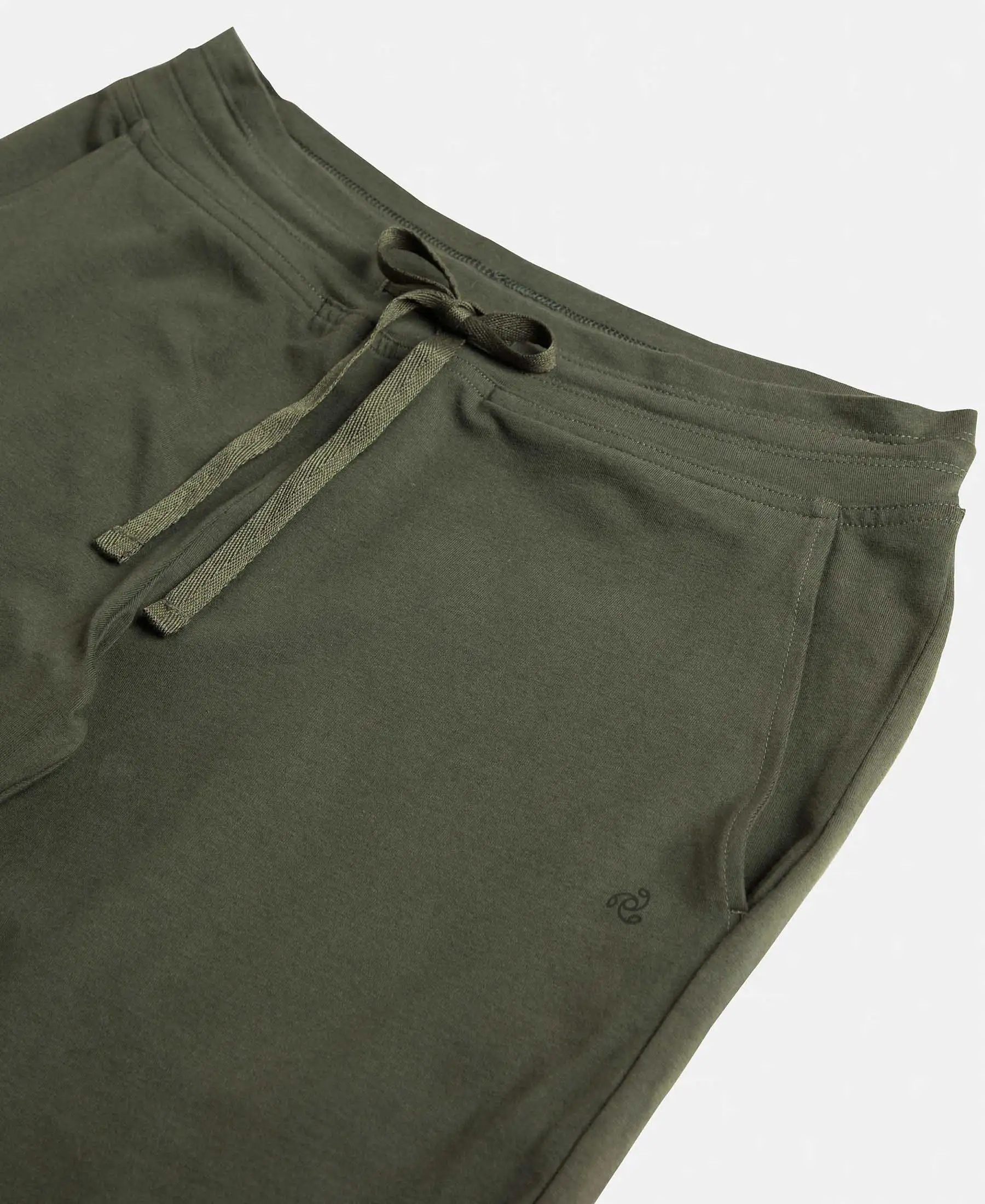 Super Combed Cotton Elastane Stretch Slim Fit Capri with Side Pockets - Beetle - Image 7