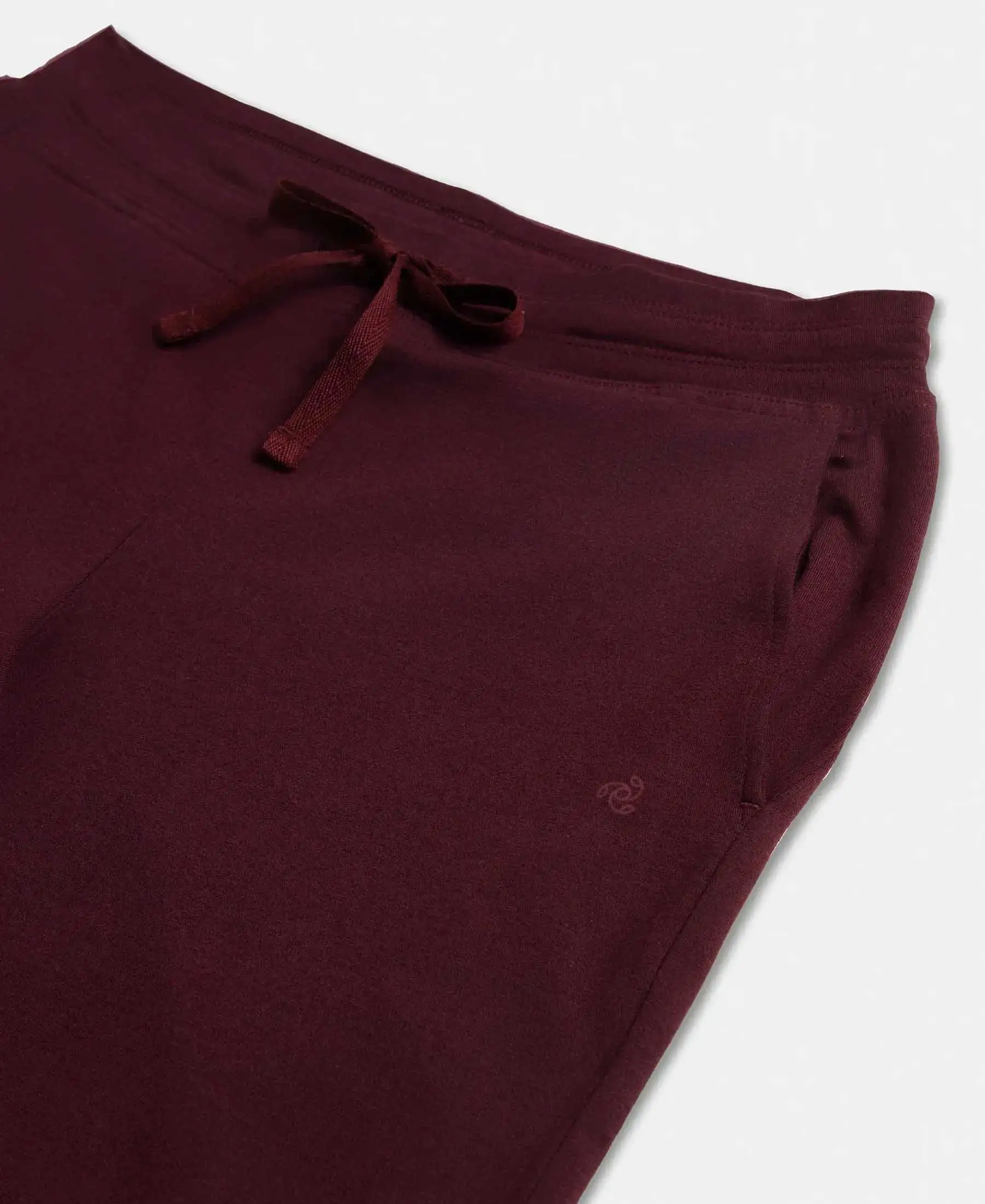Super Combed Cotton Elastane Stretch Slim Fit Capri with Side Pockets - Wine Tasting - Image 9