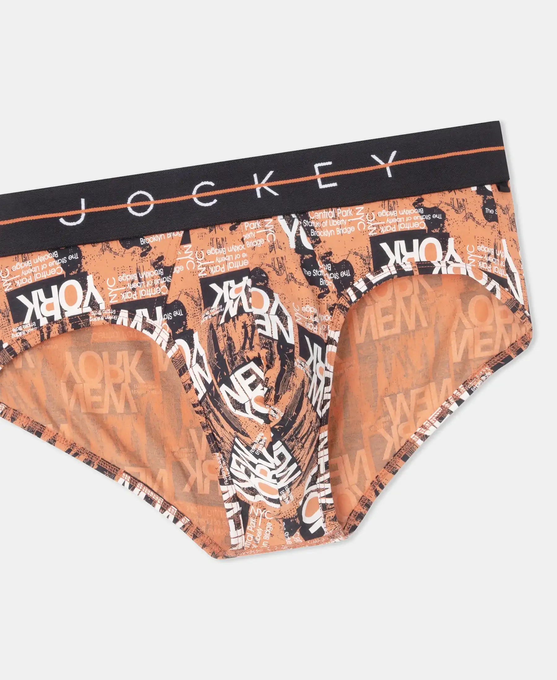 Super Combed Cotton Elastane Stretch Printed Brief with Ultrasoft Waistband - Flamingo - Image 9