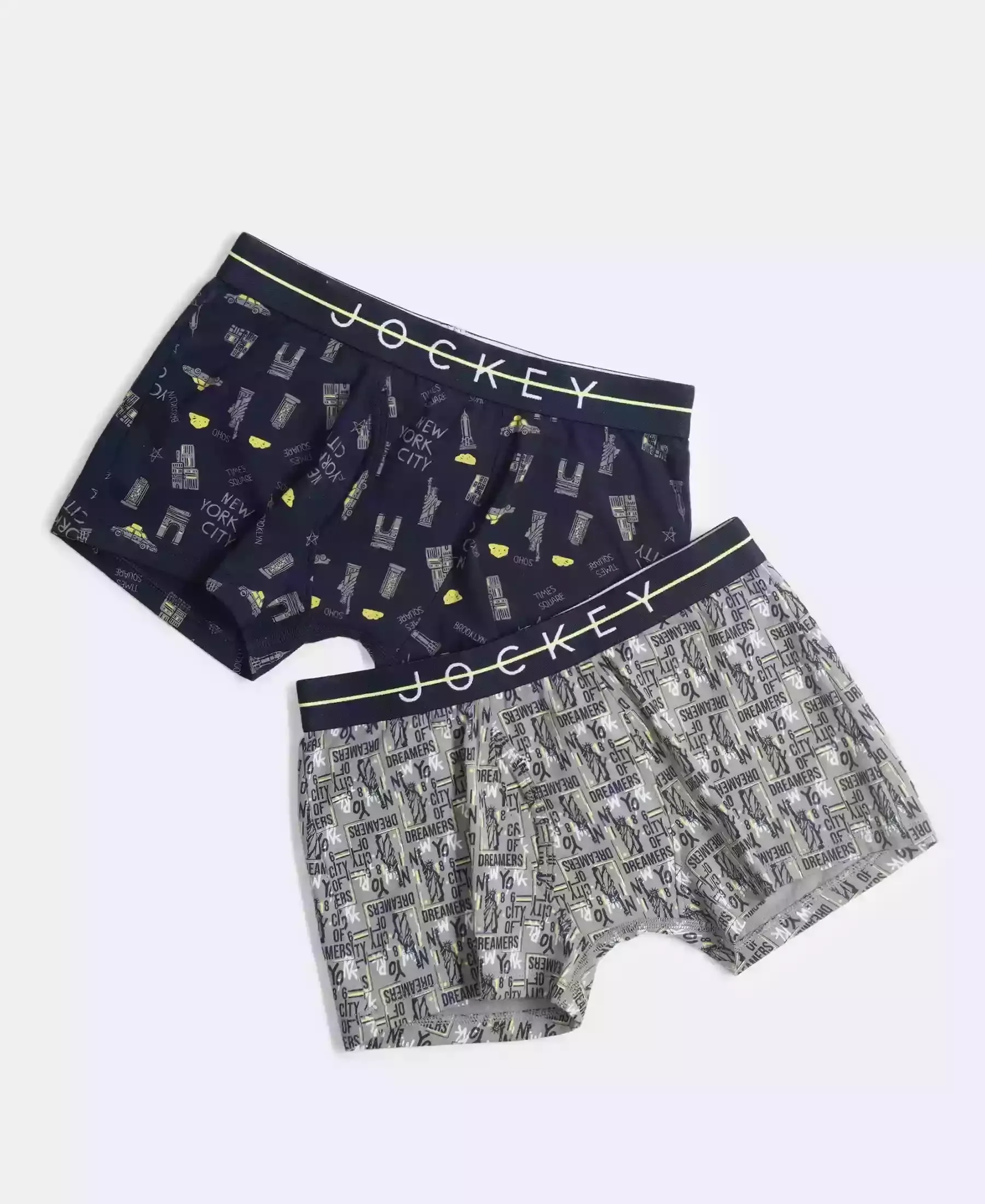 Super Combed Cotton Elastane Stretch Printed Trunk with Front Open Fly and Ultrasoft Waistband - Monument - Navy (Pack of 2) - Image 5