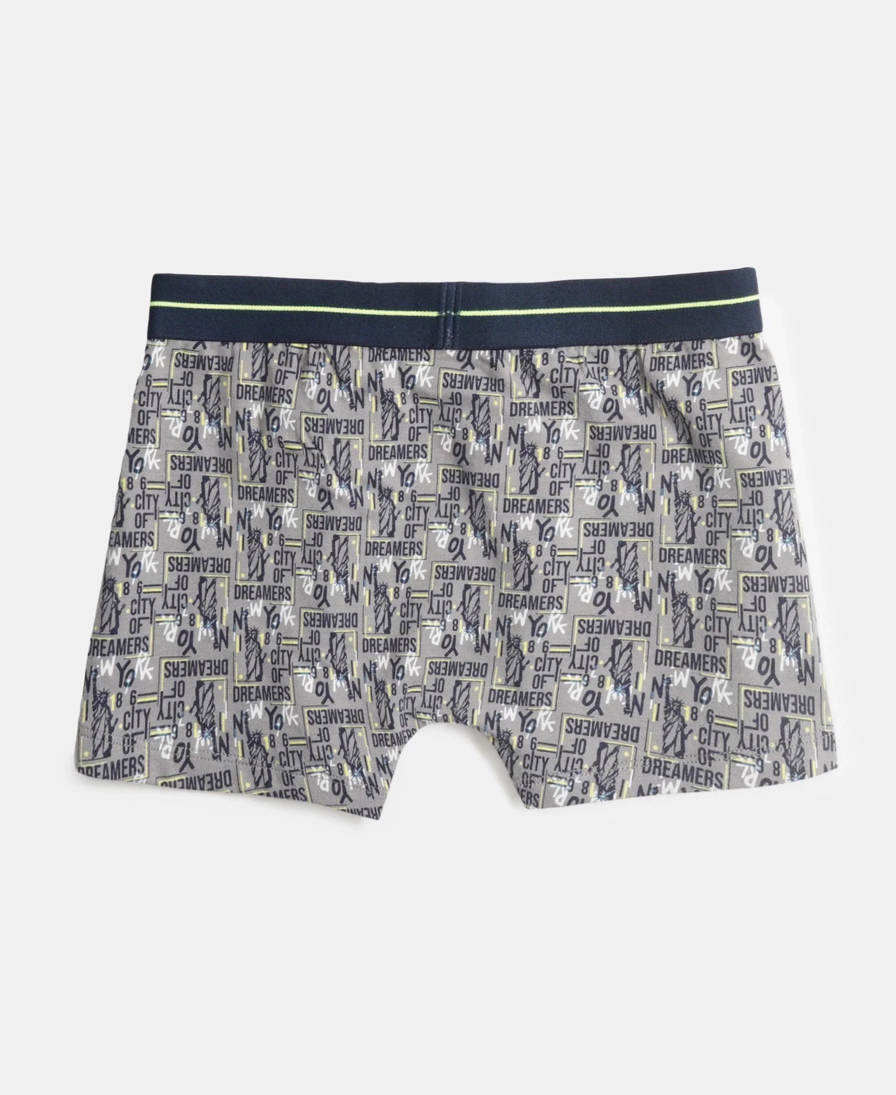 Super Combed Cotton Elastane Stretch Printed Trunk with Front Open Fly and Ultrasoft Waistband - Monument - Navy (Pack of 2) - Image 7