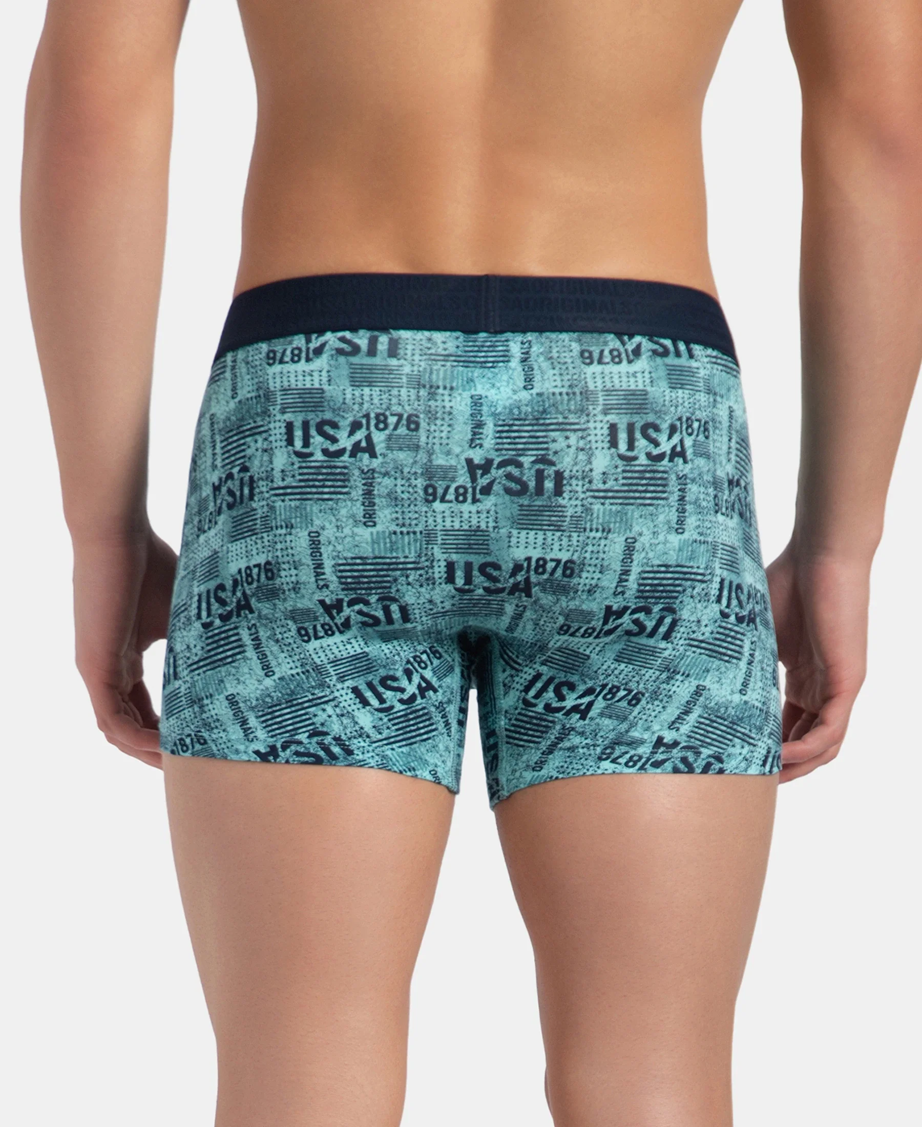 Super Combed Cotton Elastane Stretch Printed Trunk with Ultrasoft Waistband - Leisure Time - Image 3