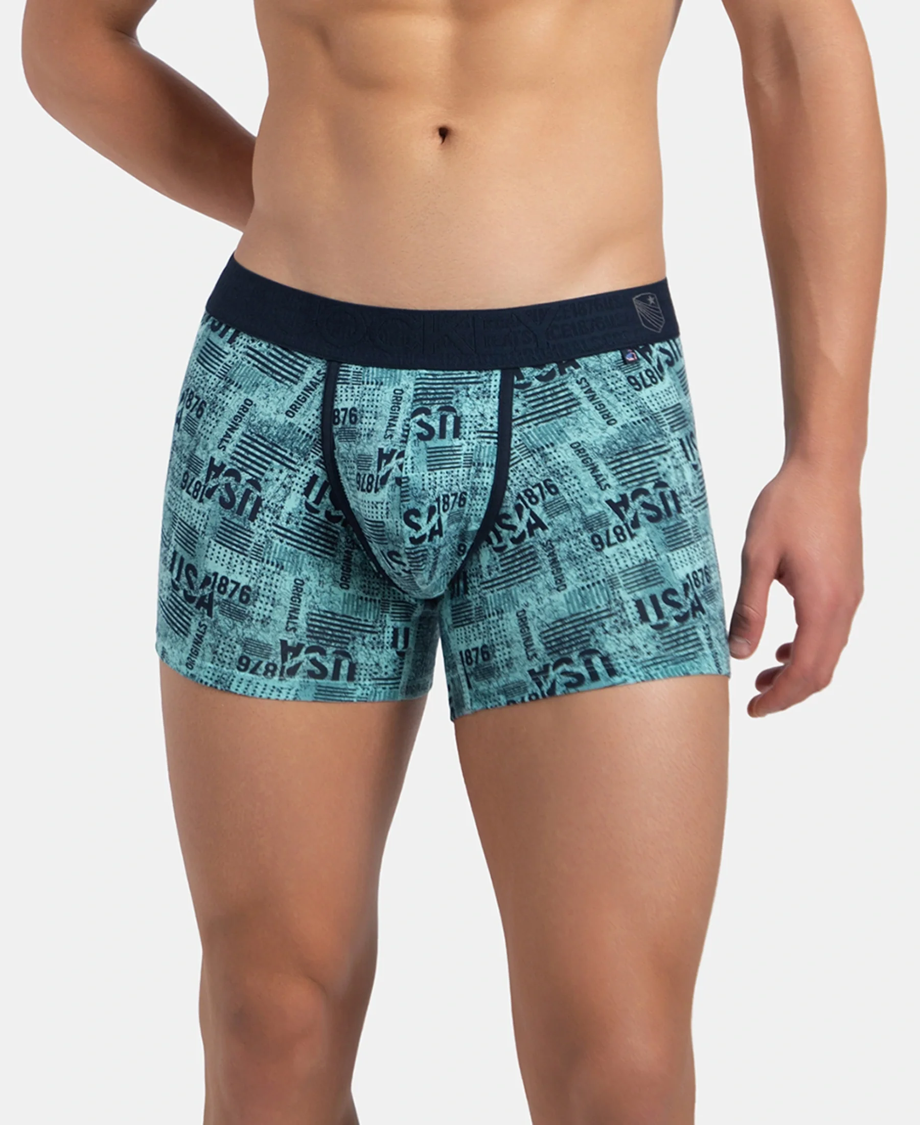Super Combed Cotton Elastane Stretch Printed Trunk with Ultrasoft Waistband - Leisure Time - Image 5