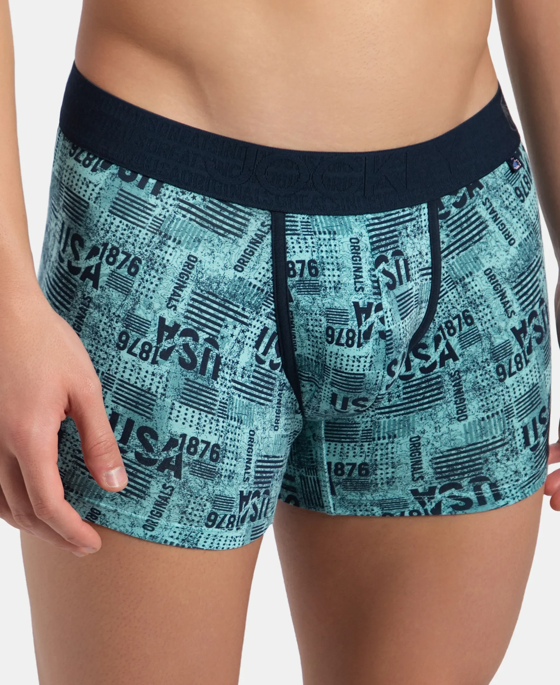 Super Combed Cotton Elastane Stretch Printed Trunk with Ultrasoft Waistband - Leisure Time - Image 7