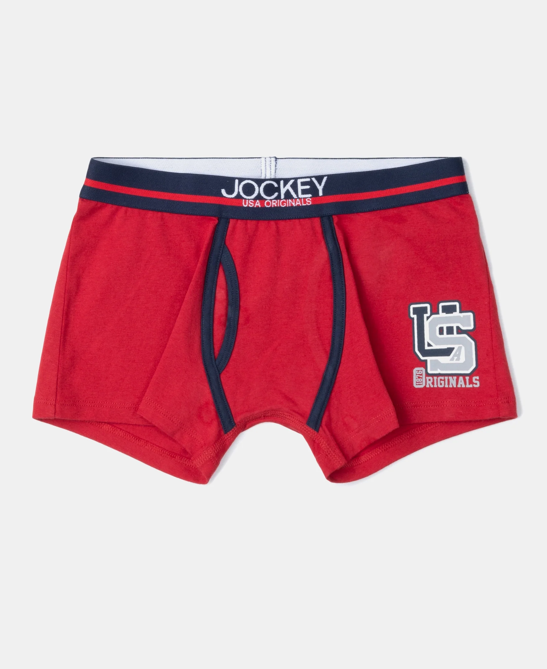 Super Combed Cotton Elastane Stretch Printed Trunk with Ultrasoft Waistband - Sleet & Chilli Pepper (Pack of 2) - Image 2