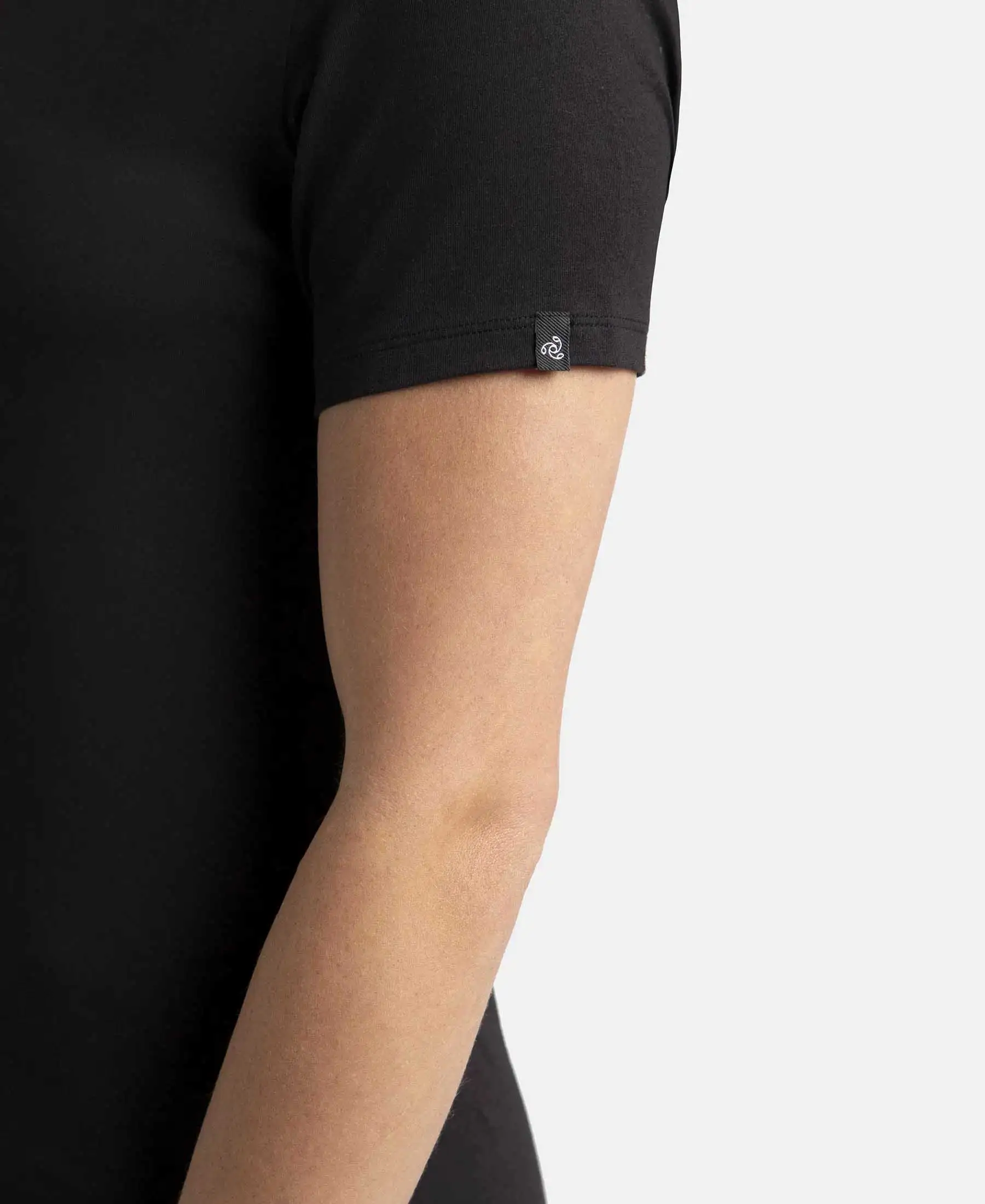 Super Combed Cotton Elastane Stretch Regular Fit Graphic Printed Round Neck Half Sleeve T-Shirt  - Black - Image 8