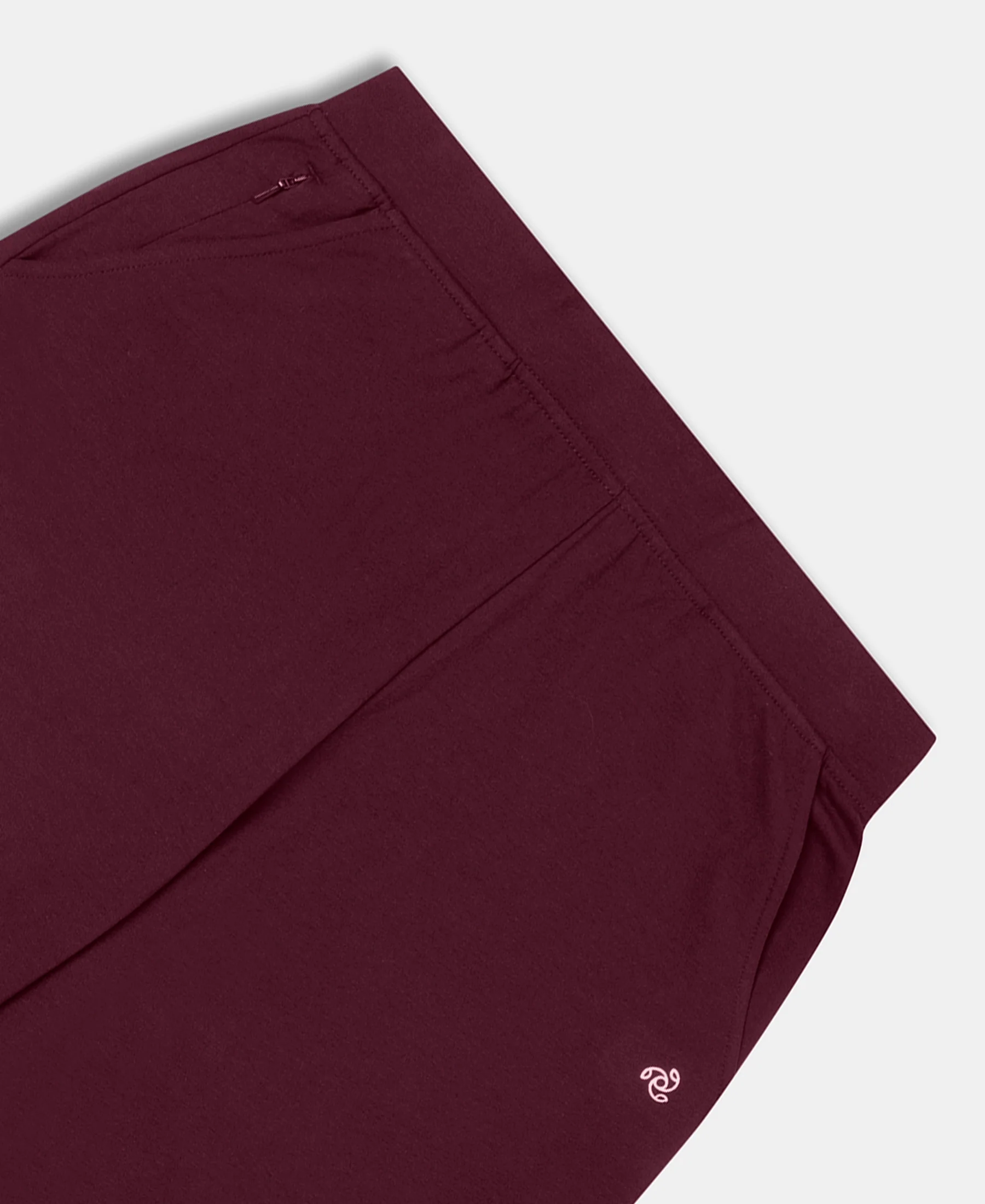 Super Combed Cotton Rich Elastane Stretch Relaxed Fit Culottes - Wine Tasting - Image 7