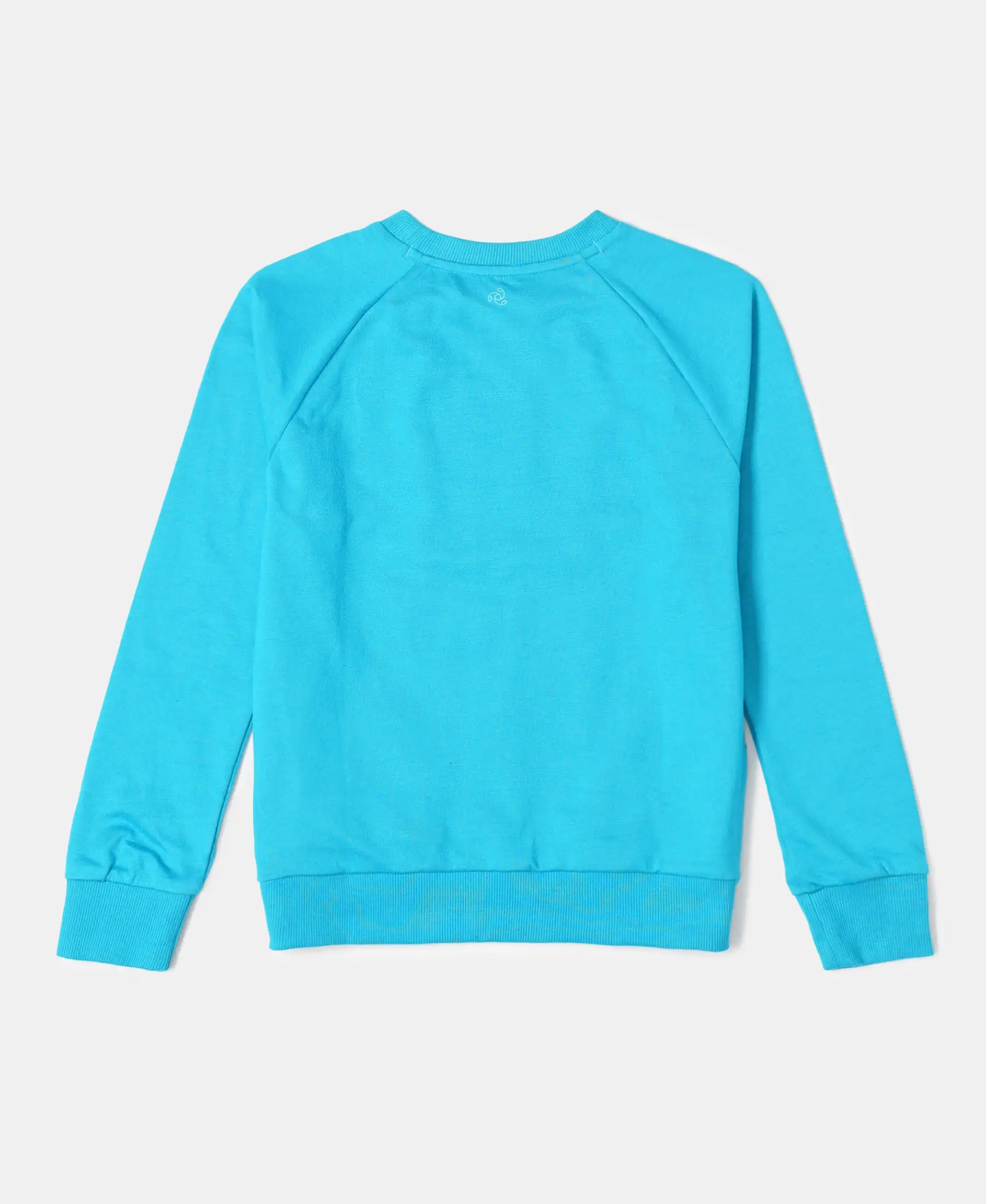 Girl's Super Combed Cotton French Terry Graphic Printed Sweatshirt - Sky Dive - Image 2