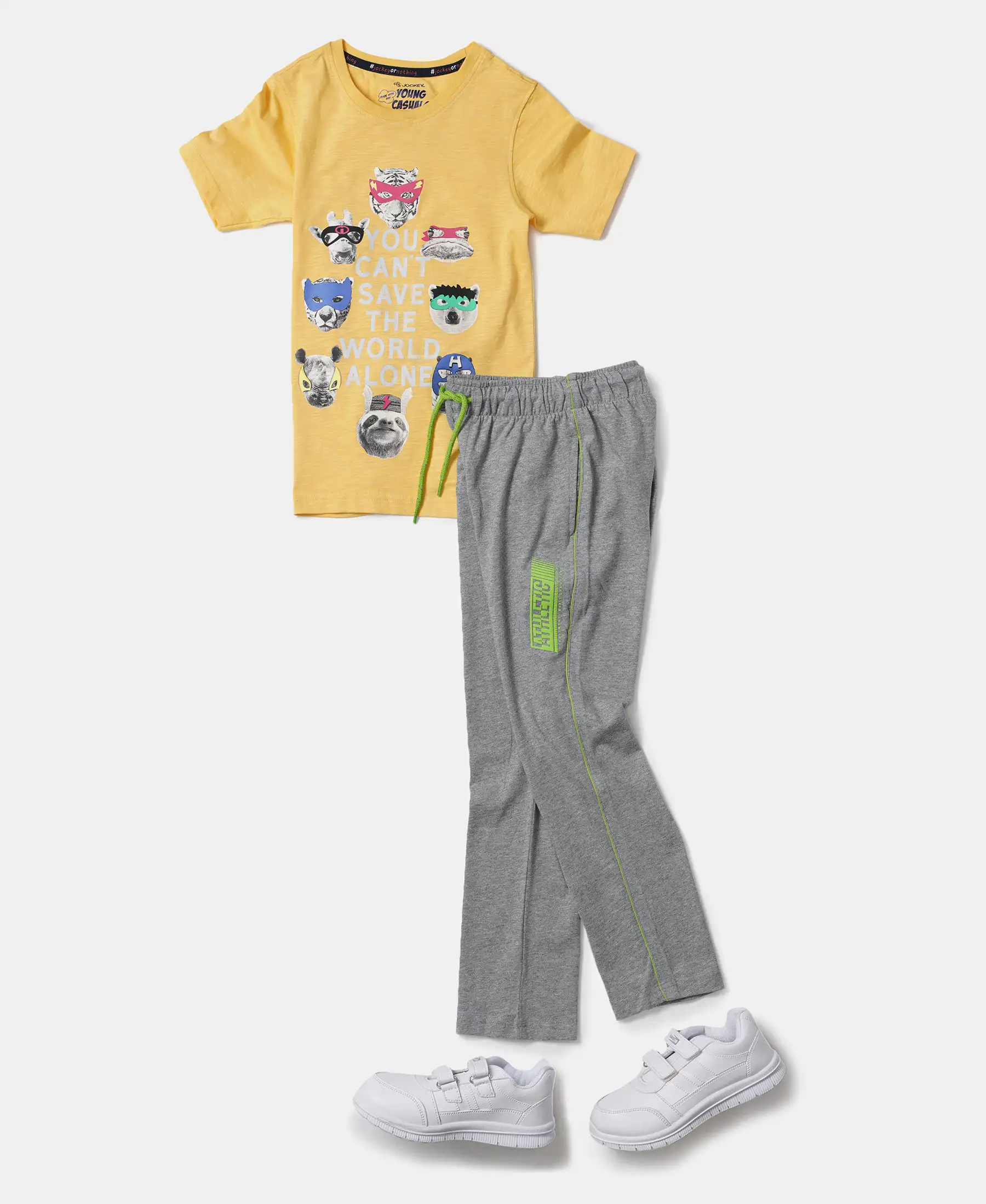 Boy's Super Combed Cotton Graphic Printed Half Sleeve T-Shirt - Corn Silk Printed - Image 4