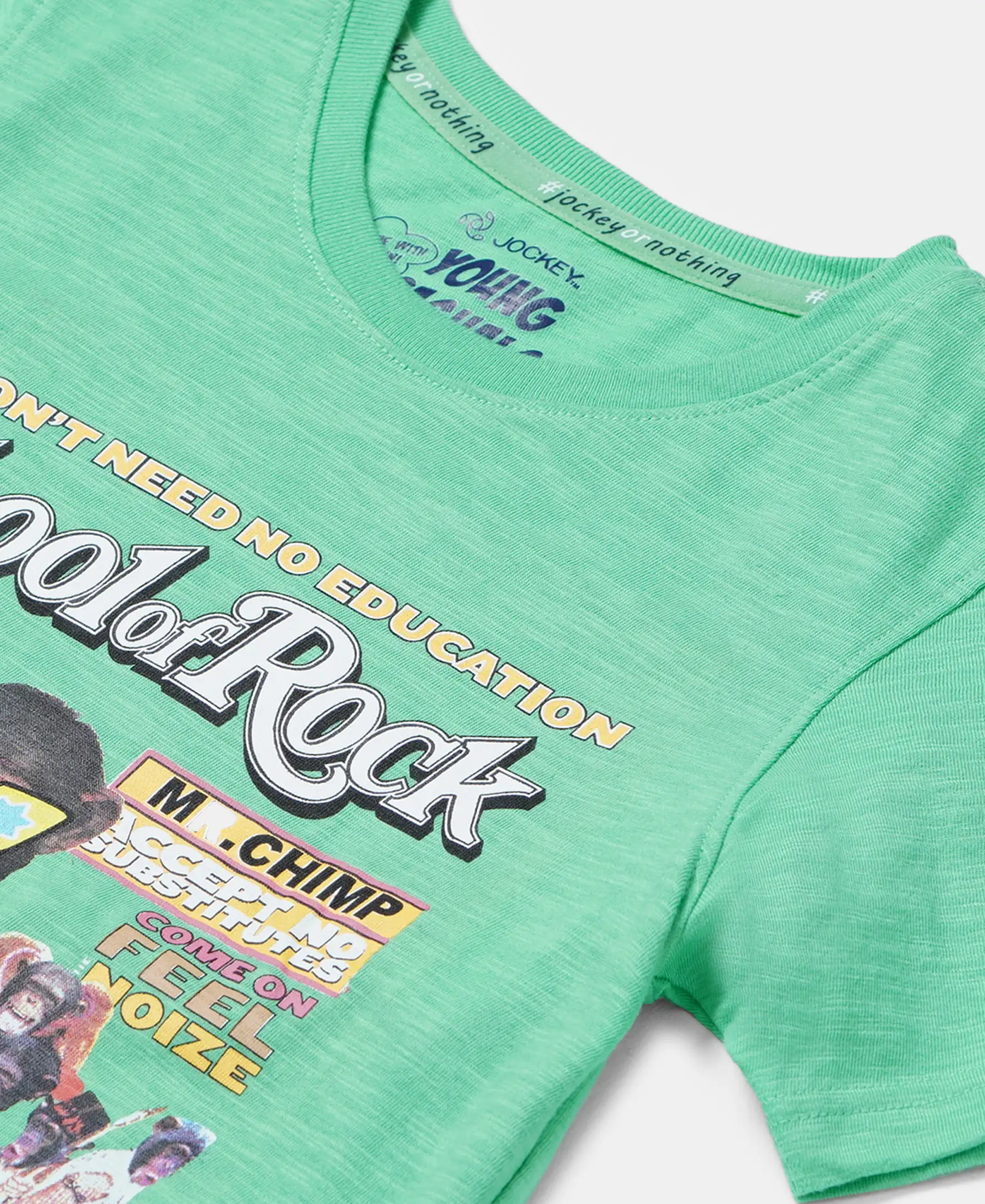 Boy's Super Combed Cotton Graphic Printed Half Sleeve T-Shirt - Spring Bouquet Printed - Image 3