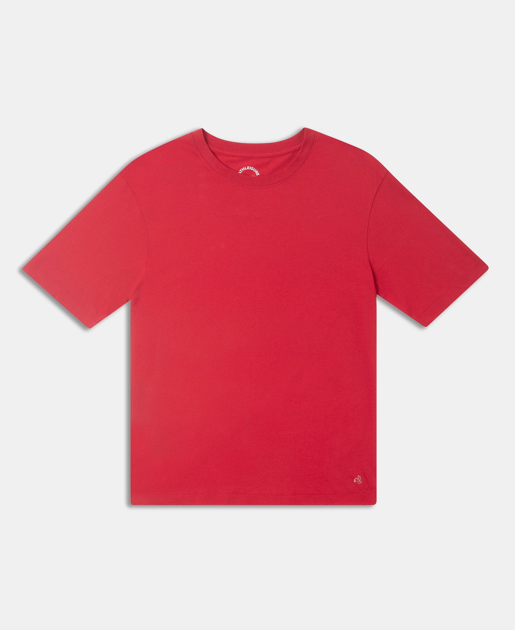 Super Combed Cotton Oversized T-Shirt with Drop Shoulder Styling - Rhythemic Red - Image 8