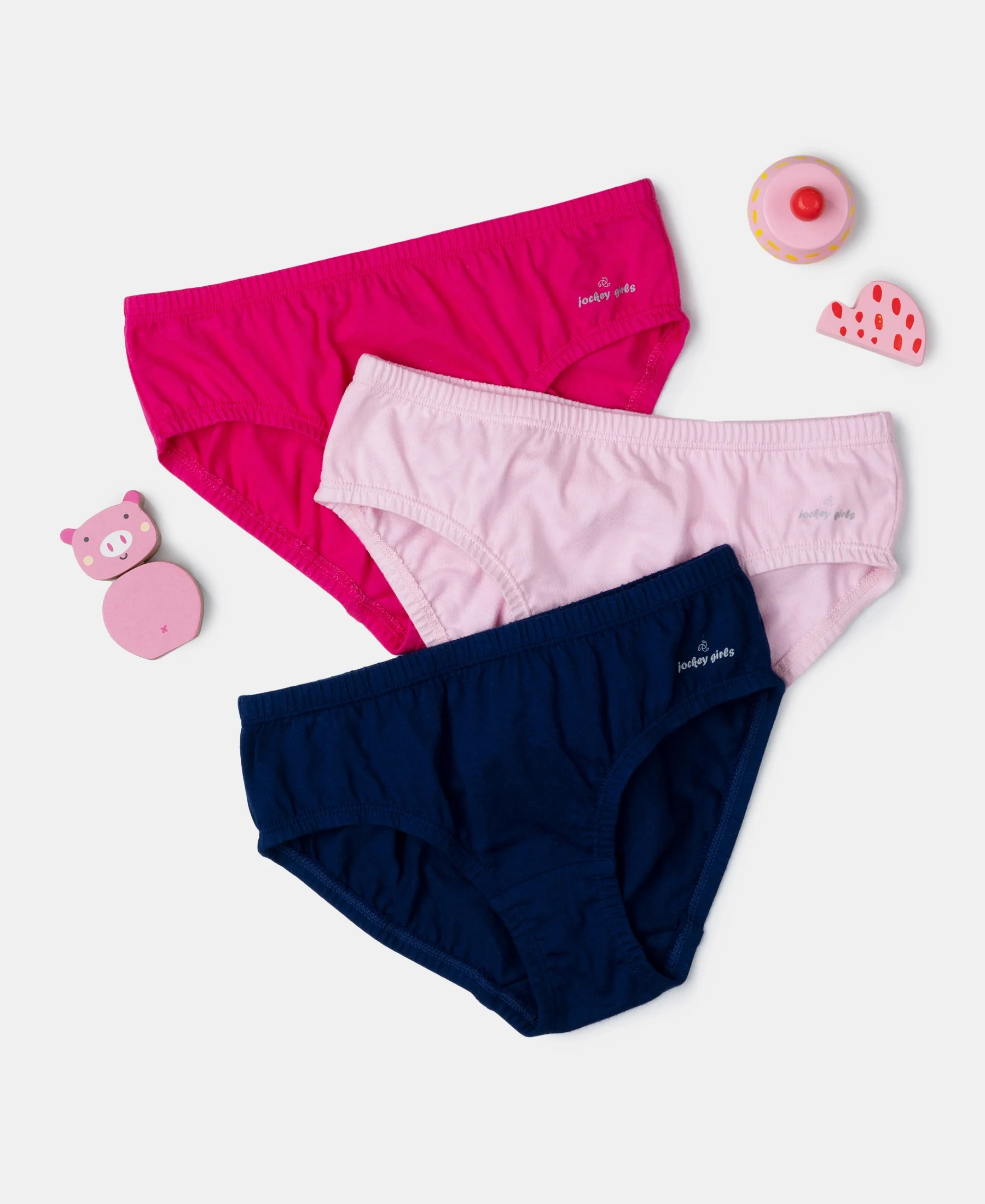 Super Combed Cotton Panty with Ultrasoft Waistband - Fairy Tale, Blue Depths & Beetroot Bink (Pack of 3) - Image 5