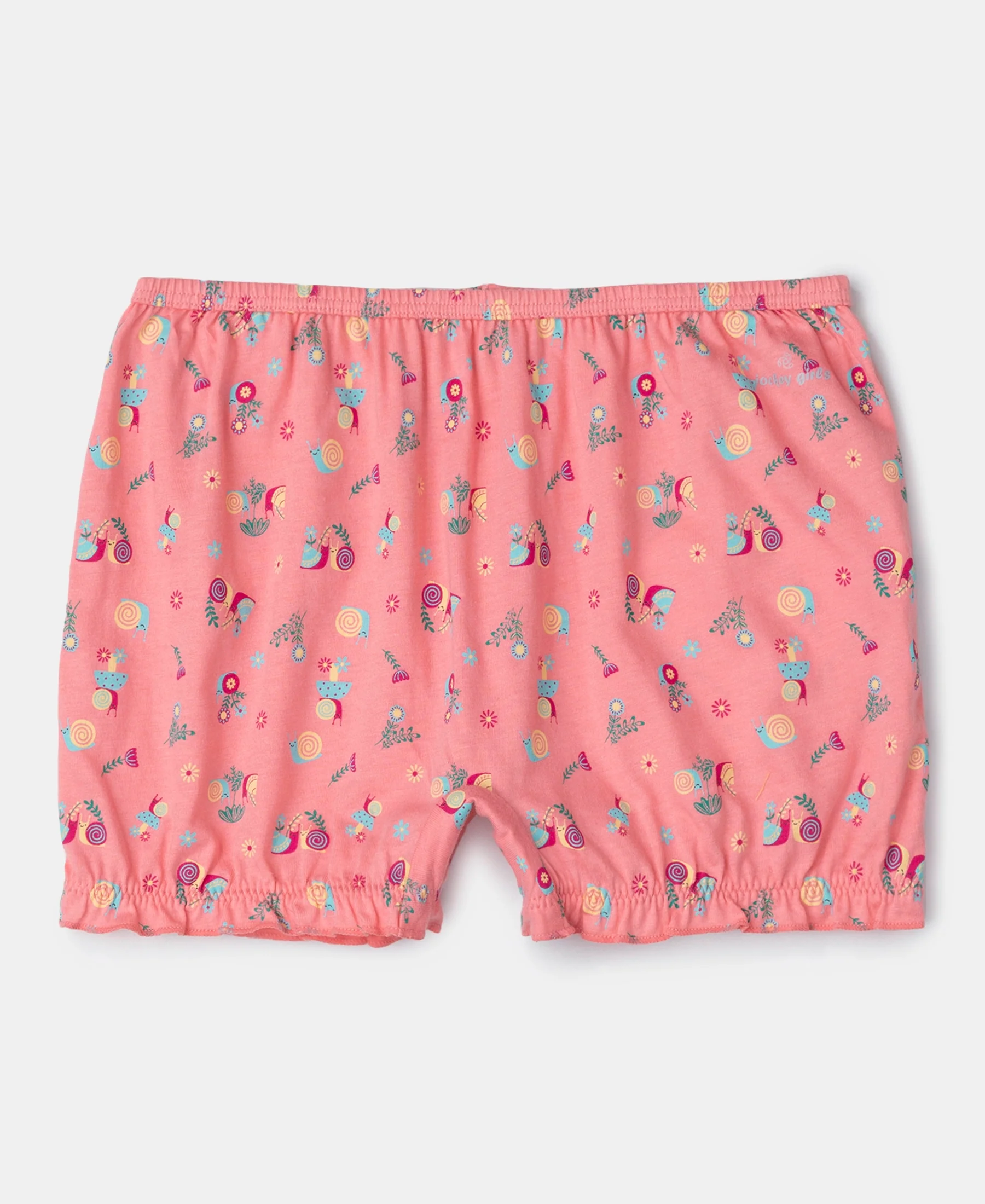 Super Combed Cotton Printed Bloomers with Ultrasoft Waistband - Angel Blue & Beetroot Pink (Pack of 2) - Image 3