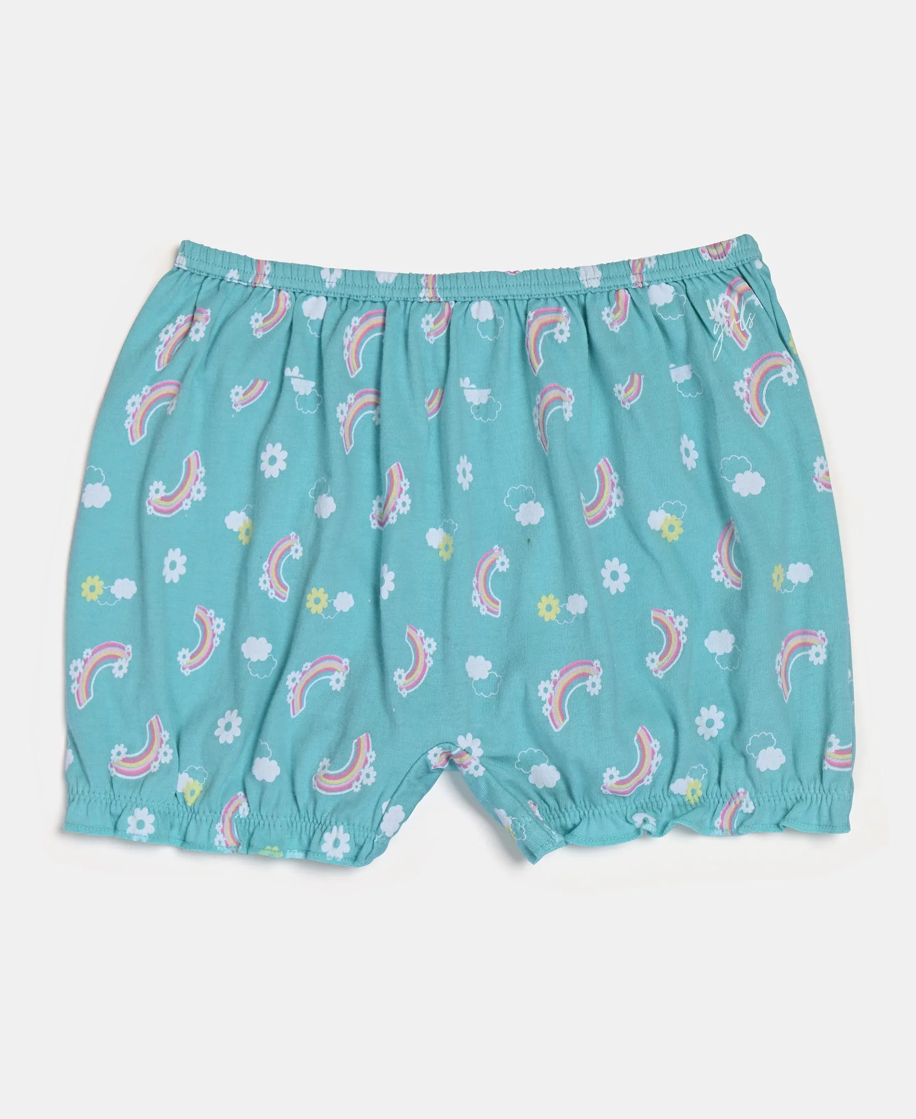 Super Combed Cotton Printed Bloomers with Ultrasoft Waistband - Aqua Sky & Fairy Tail (Pack of 2) - Image 6