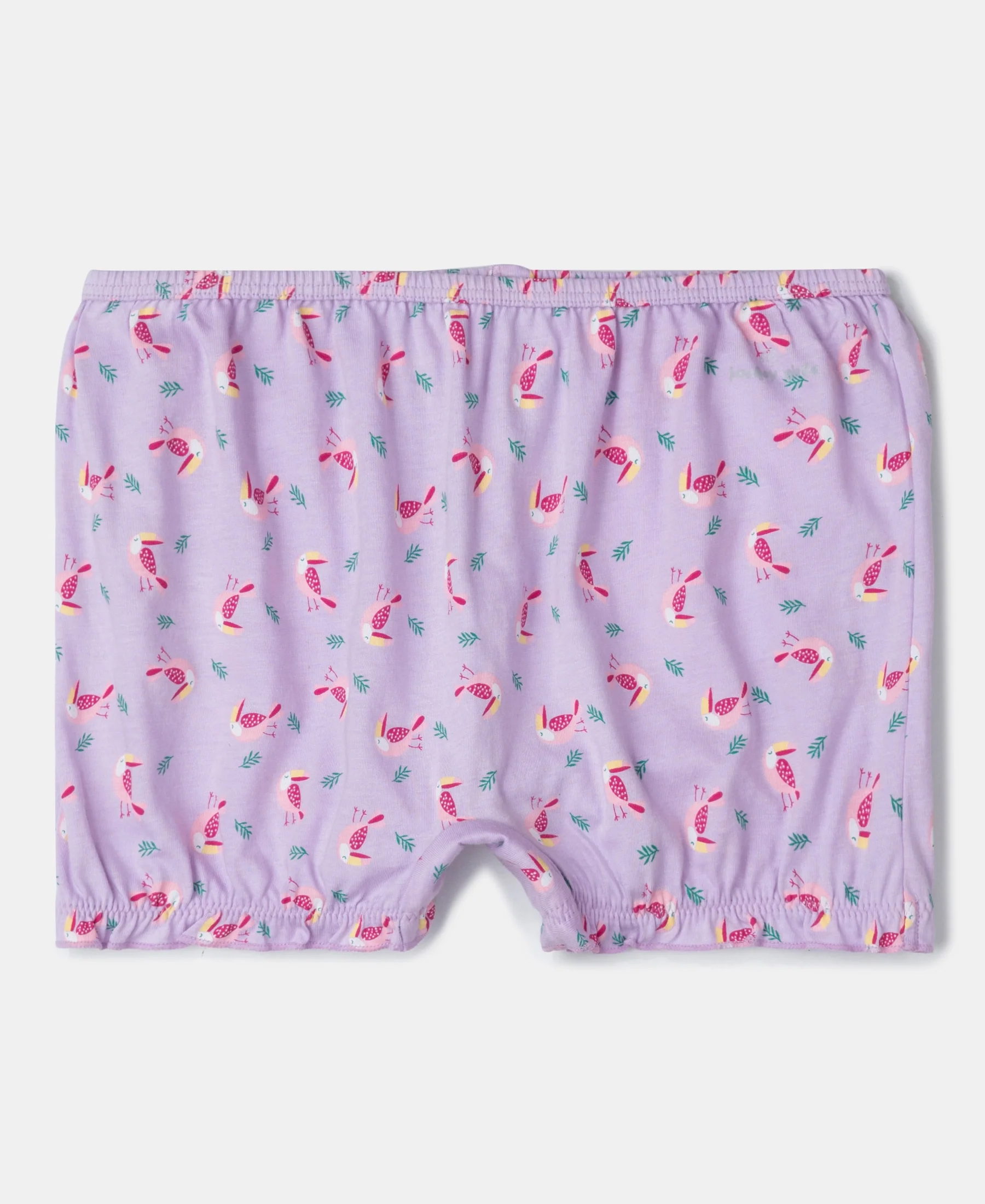 Super Combed Cotton Printed Bloomers with Ultrasoft Waistband - Beetroot Pink & Lavendula (Pack of 2) - Image 3
