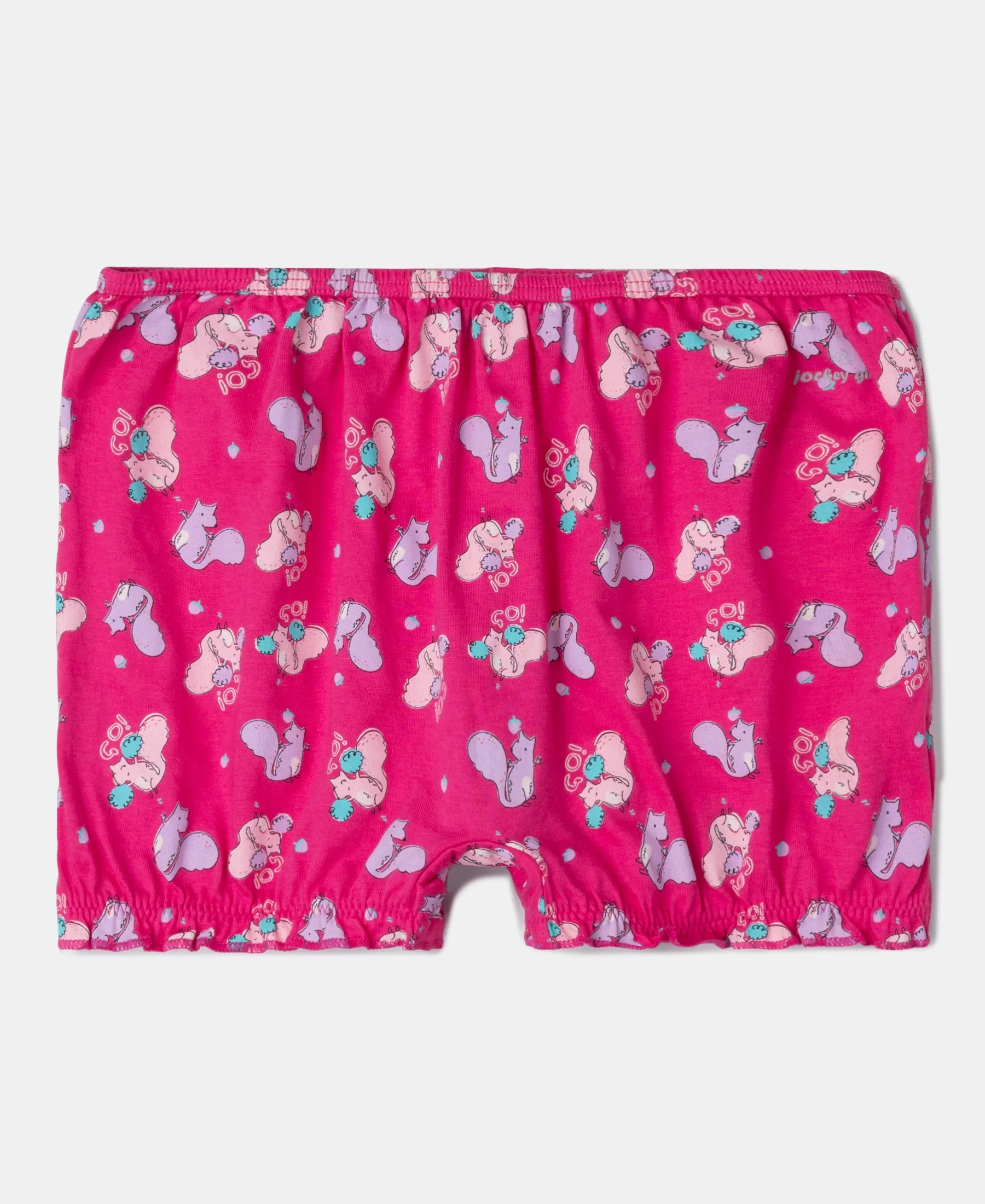 Super Combed Cotton Printed Bloomers with Ultrasoft Waistband - Beetroot Pink & Lavendula (Pack of 2) - Image 4