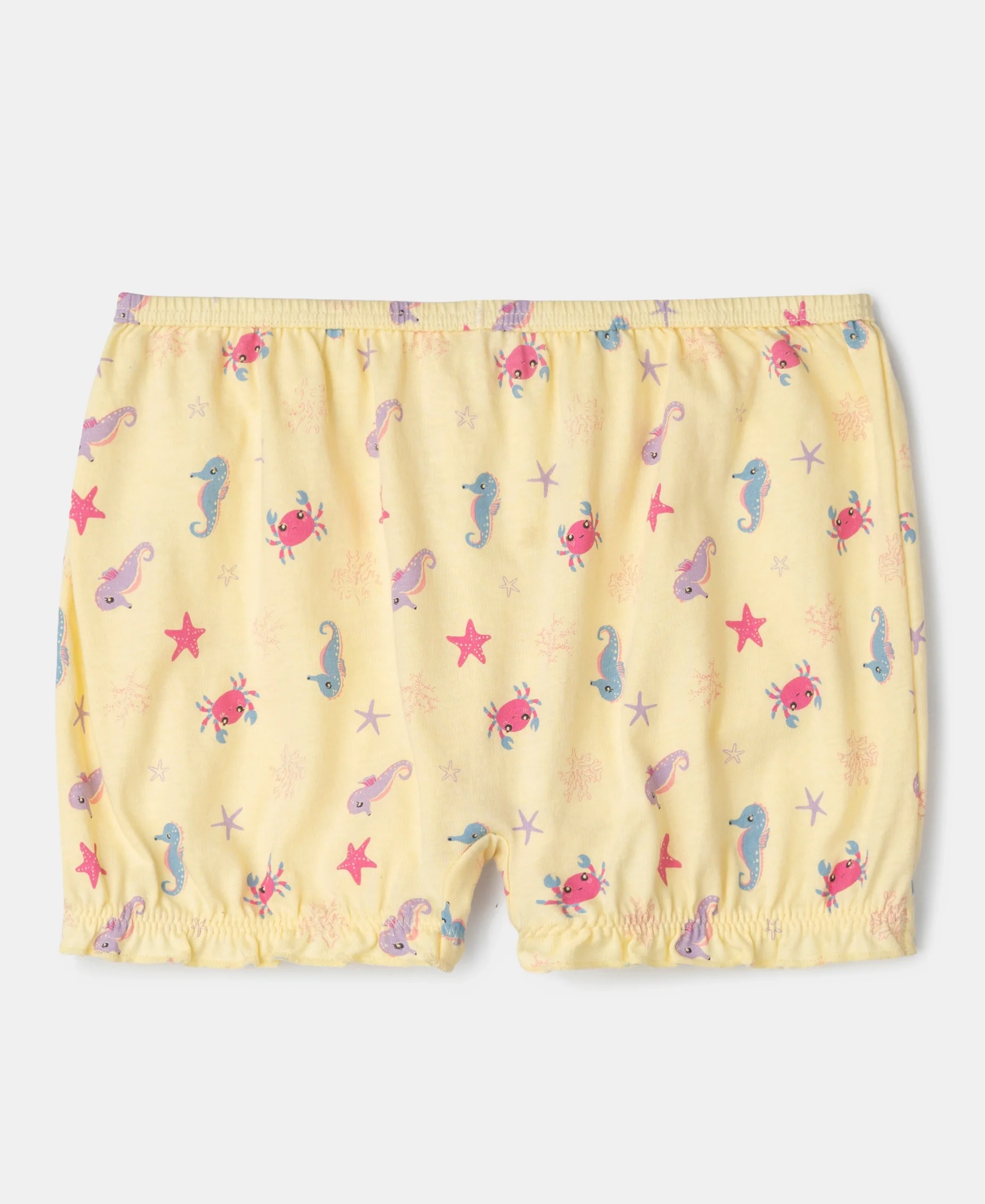 Super Combed Cotton Printed Bloomers with Ultrasoft Waistband - Fairy Tale & Lemon Meringue (Pack of 2) - Image 6