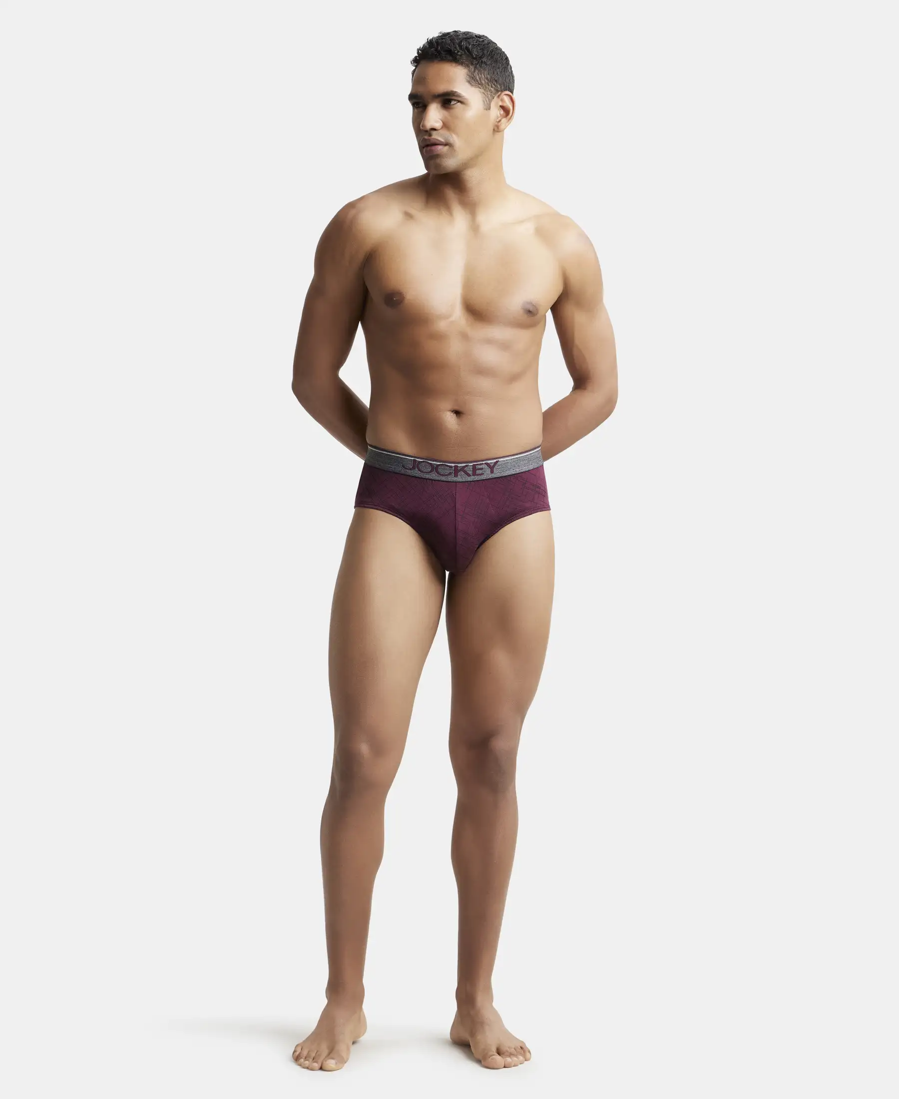 Super Combed Cotton Printed Brief with Ultrasoft Waistband - Assorted (Pack of 2) - Image 4