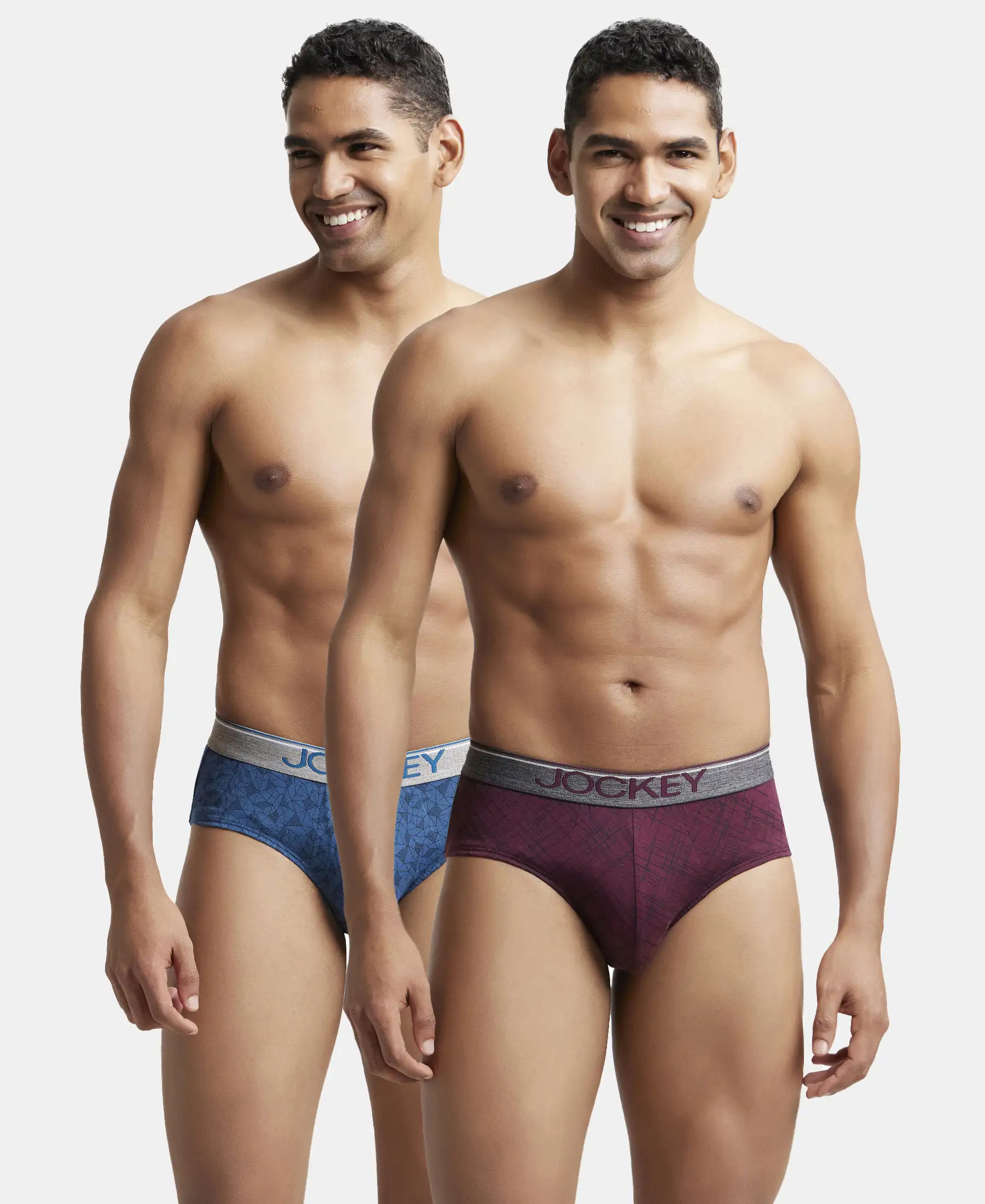 Super Combed Cotton Printed Brief with Ultrasoft Waistband - Assorted (Pack of 2) - Image 5