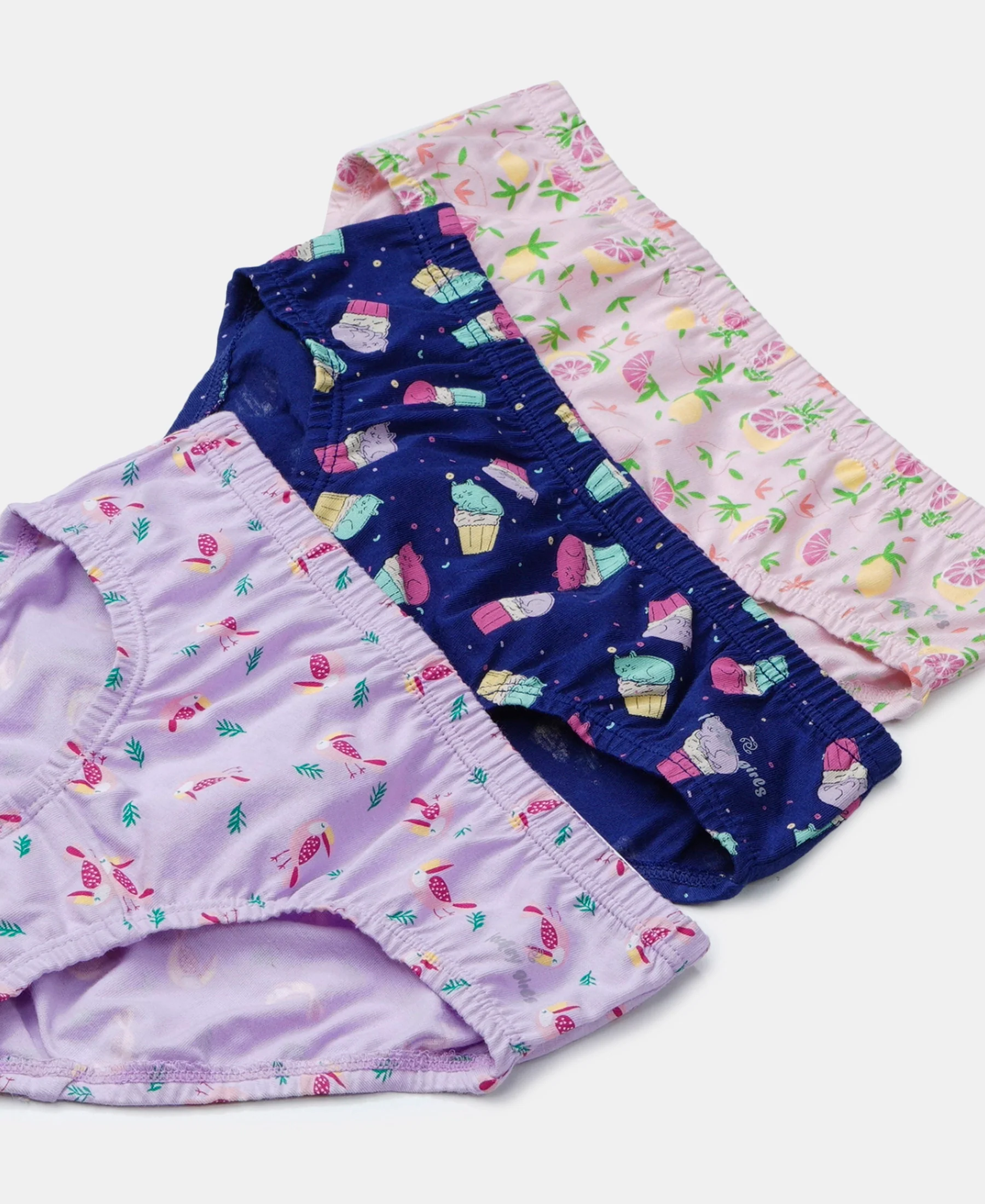 Super Combed Cotton Printed Panty with Ultrasoft Waistband - Fairy Tale, Blue Depths & Lavendula (Pack of 3) - Image 10