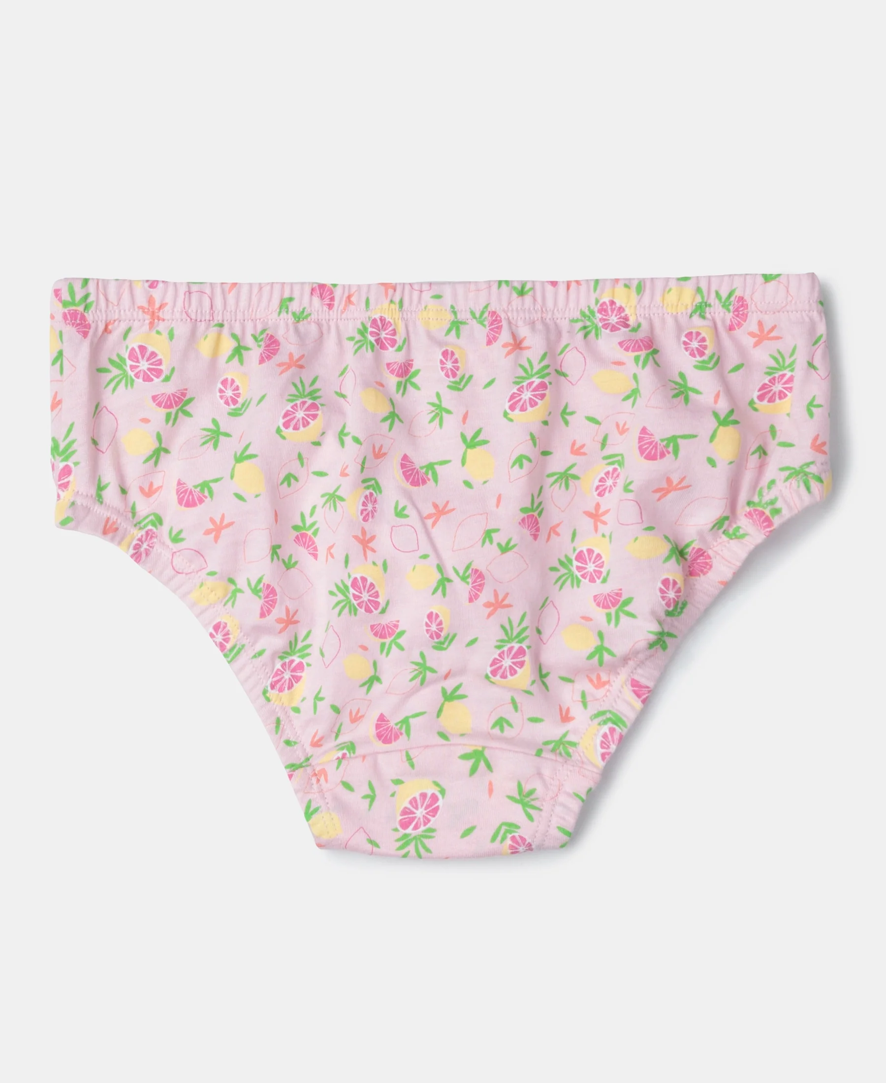 Super Combed Cotton Printed Panty with Ultrasoft Waistband - Fairy Tale, Lemon Meringue & Salmon Rose (Pack of 3) - Image 3