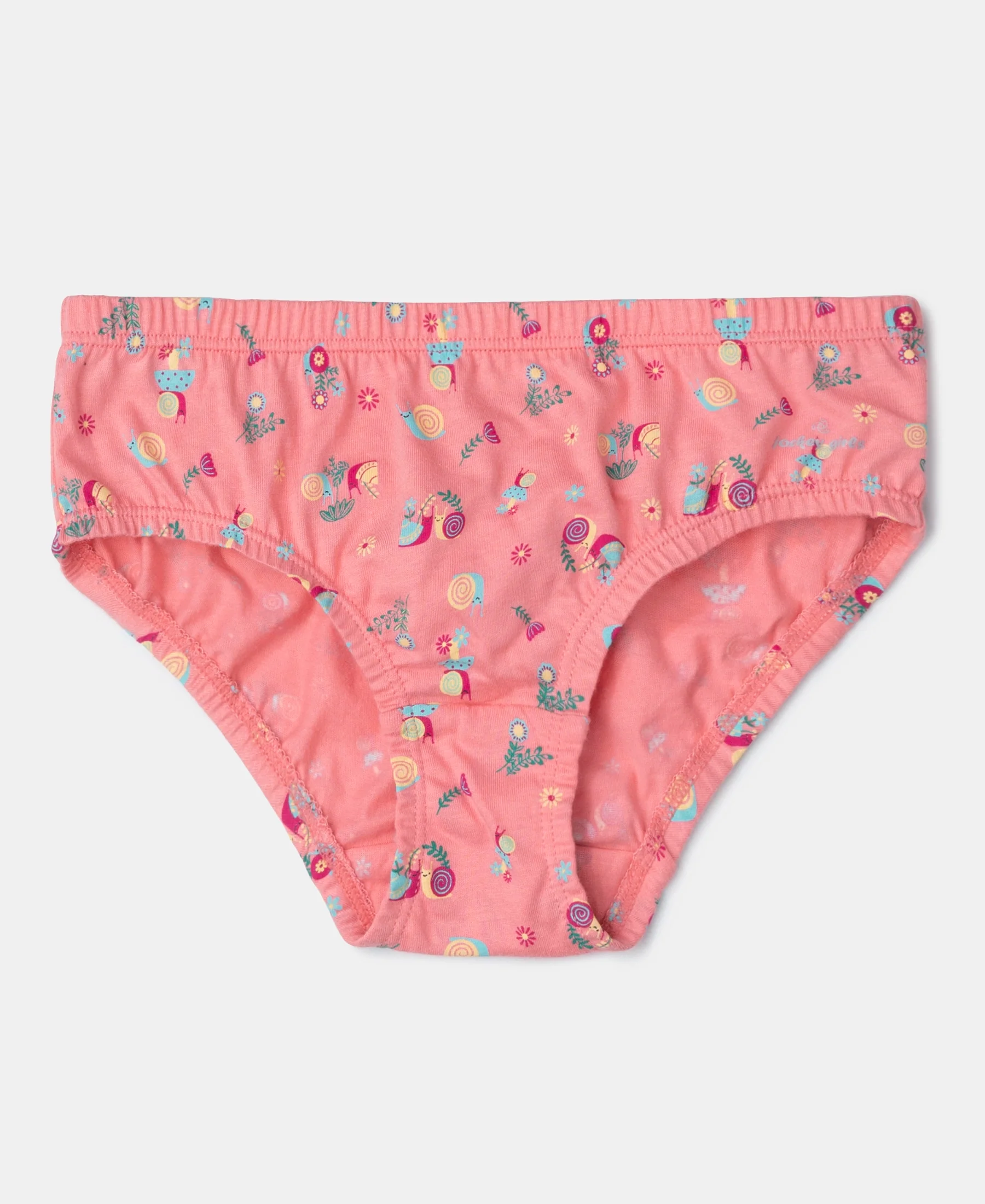Super Combed Cotton Printed Panty with Ultrasoft Waistband - Fairy Tale, Lemon Meringue & Salmon Rose (Pack of 3) - Image 7
